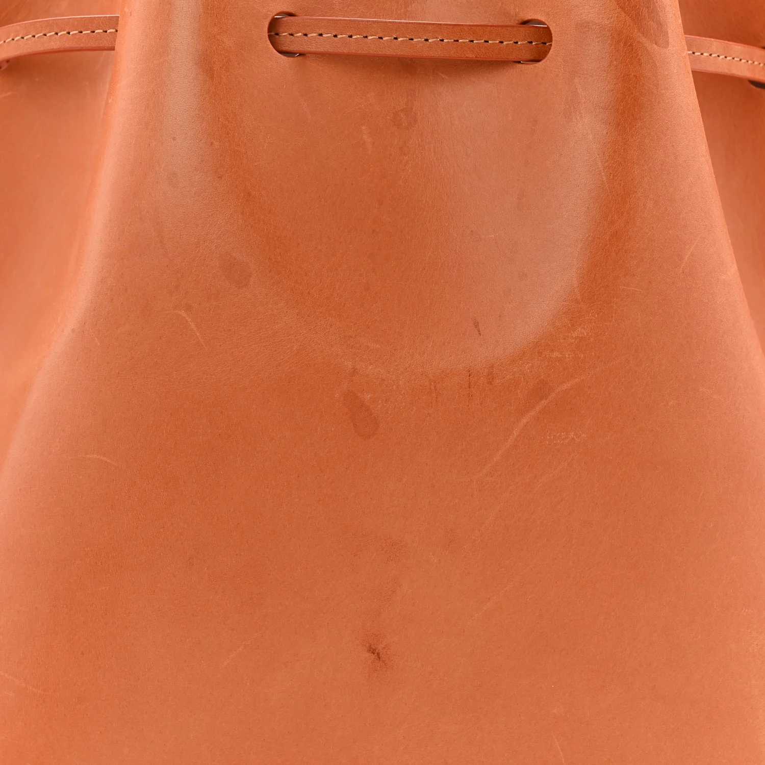 Vegetable Tanned Calfskin Bucket Bag Cammello Rosa - Image 13