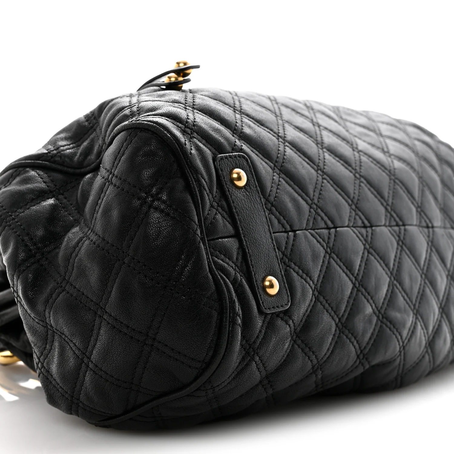 Calfskin Quilted Stam Black - Image 10