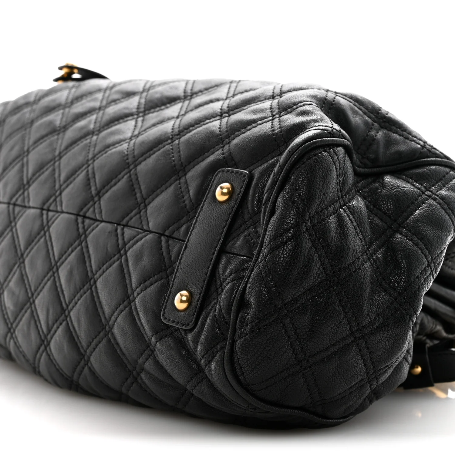 Calfskin Quilted Stam Black - Image 11