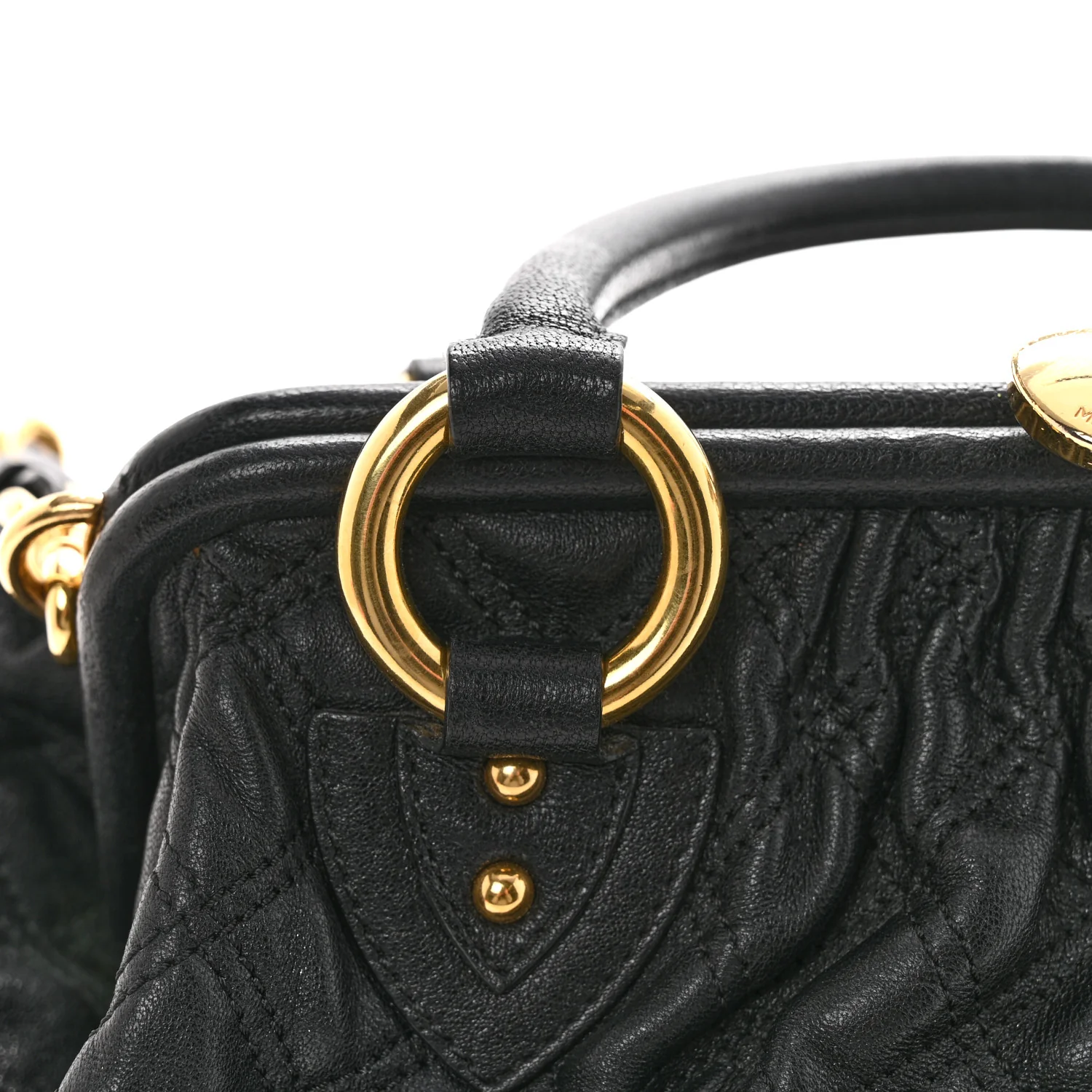 Calfskin Quilted Stam Black - Image 15