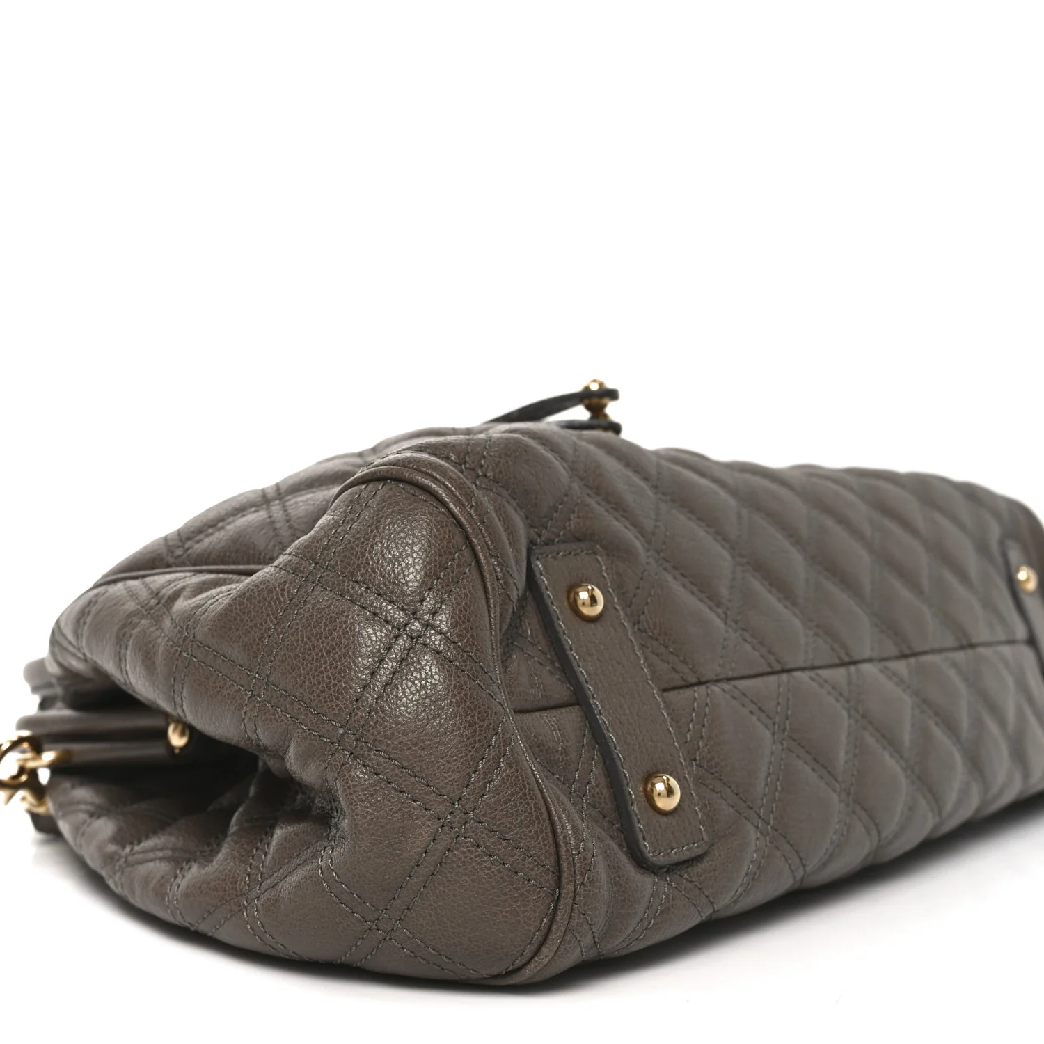 Calfskin Quilted Stam Brown - Image 8