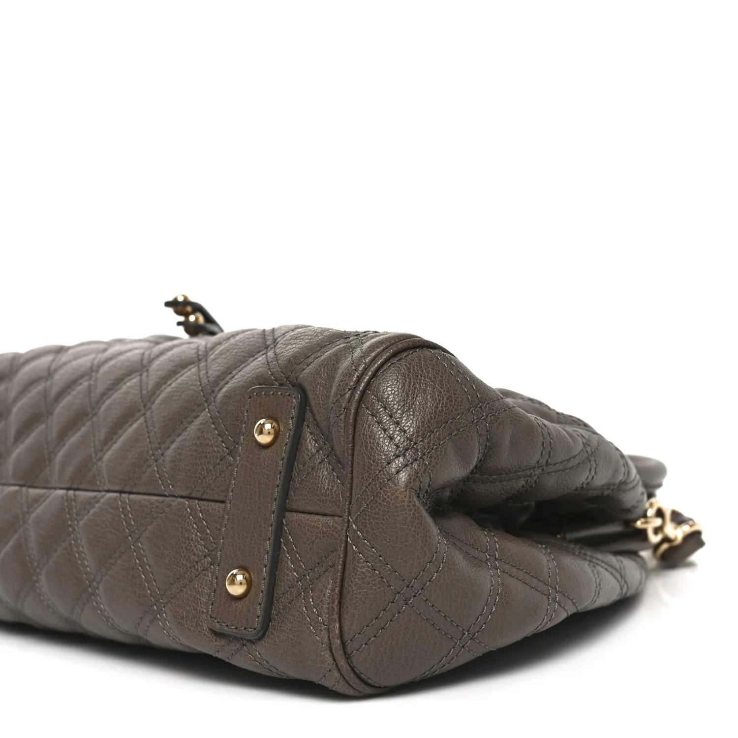 Calfskin Quilted Stam Brown - Image 9