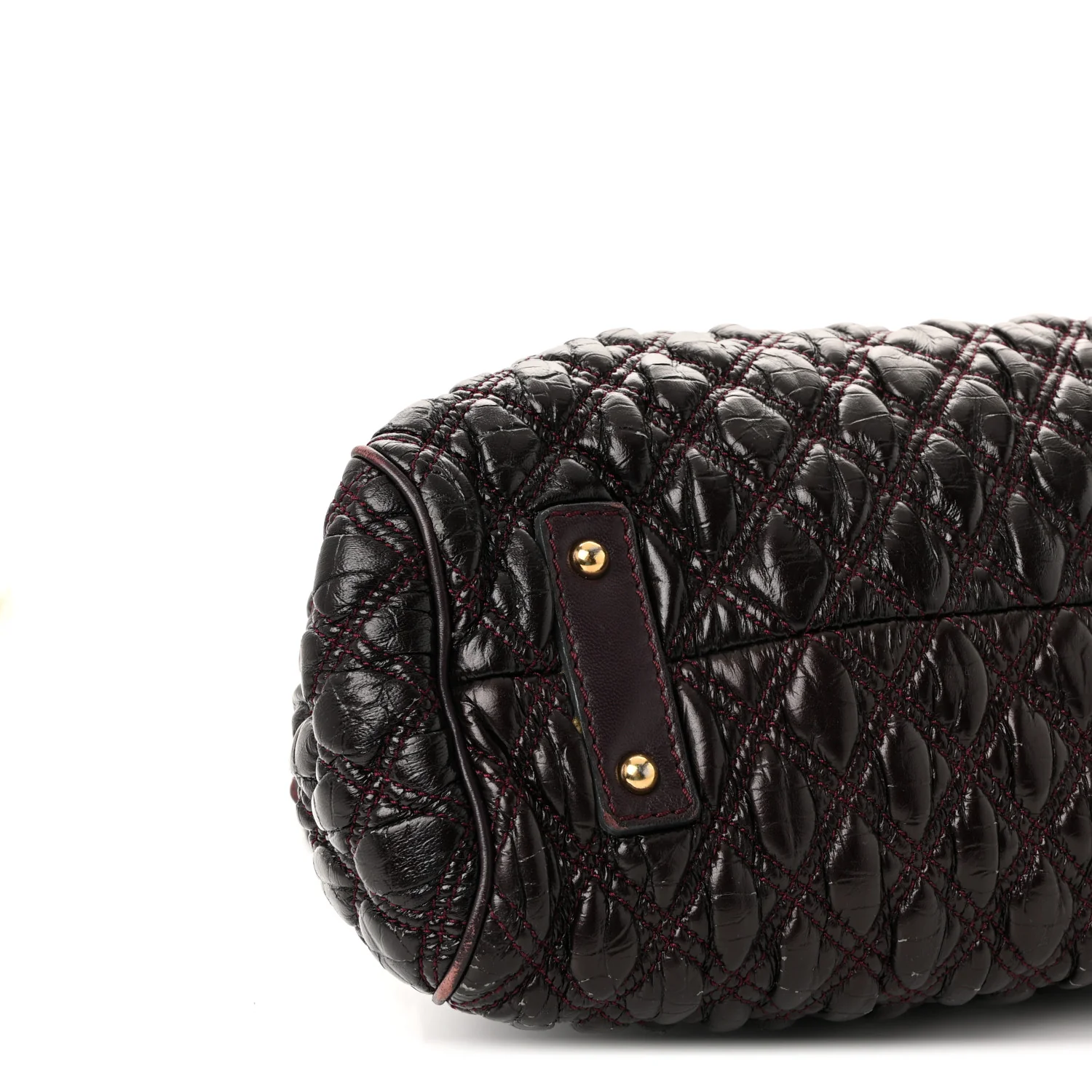 Calfskin Quilted Stam Plum - Image 8
