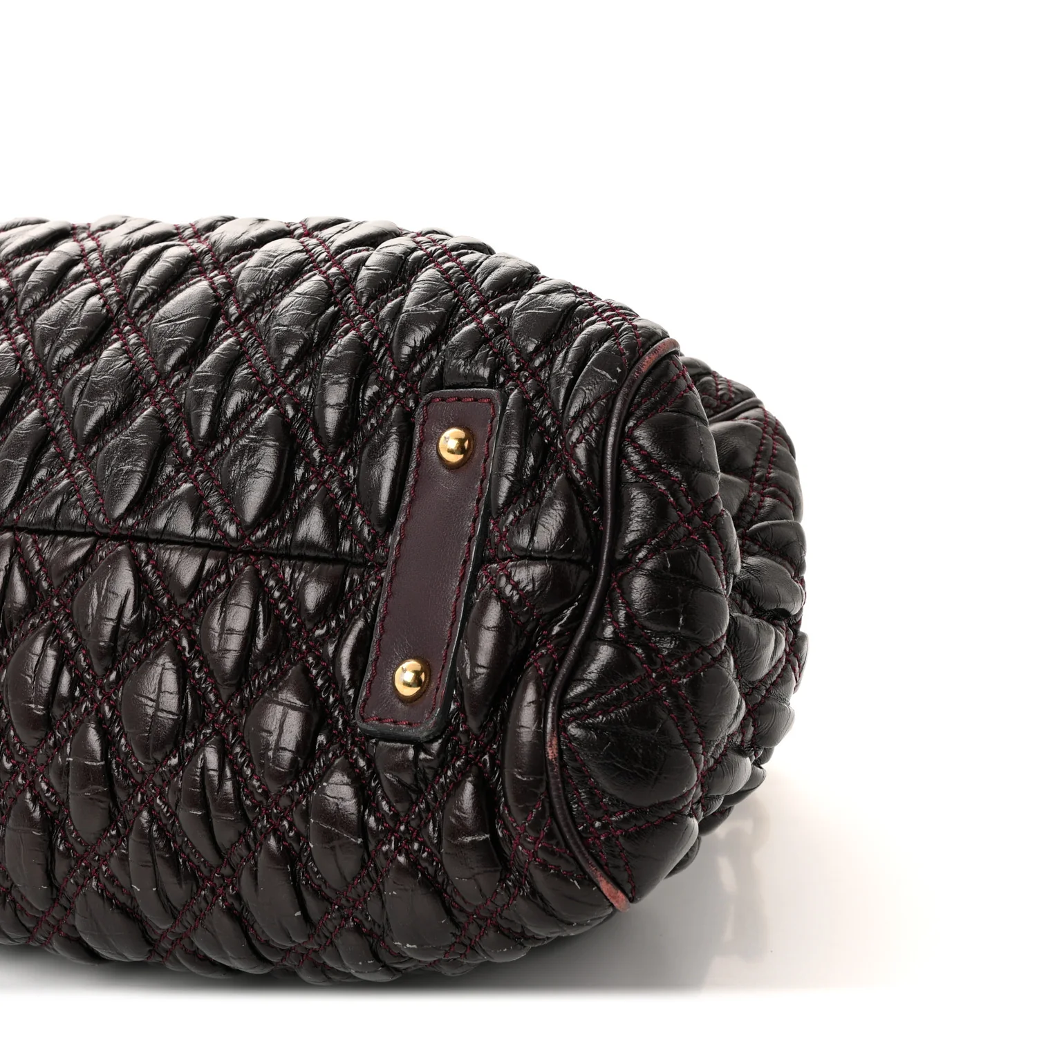 Calfskin Quilted Stam Plum - Image 9