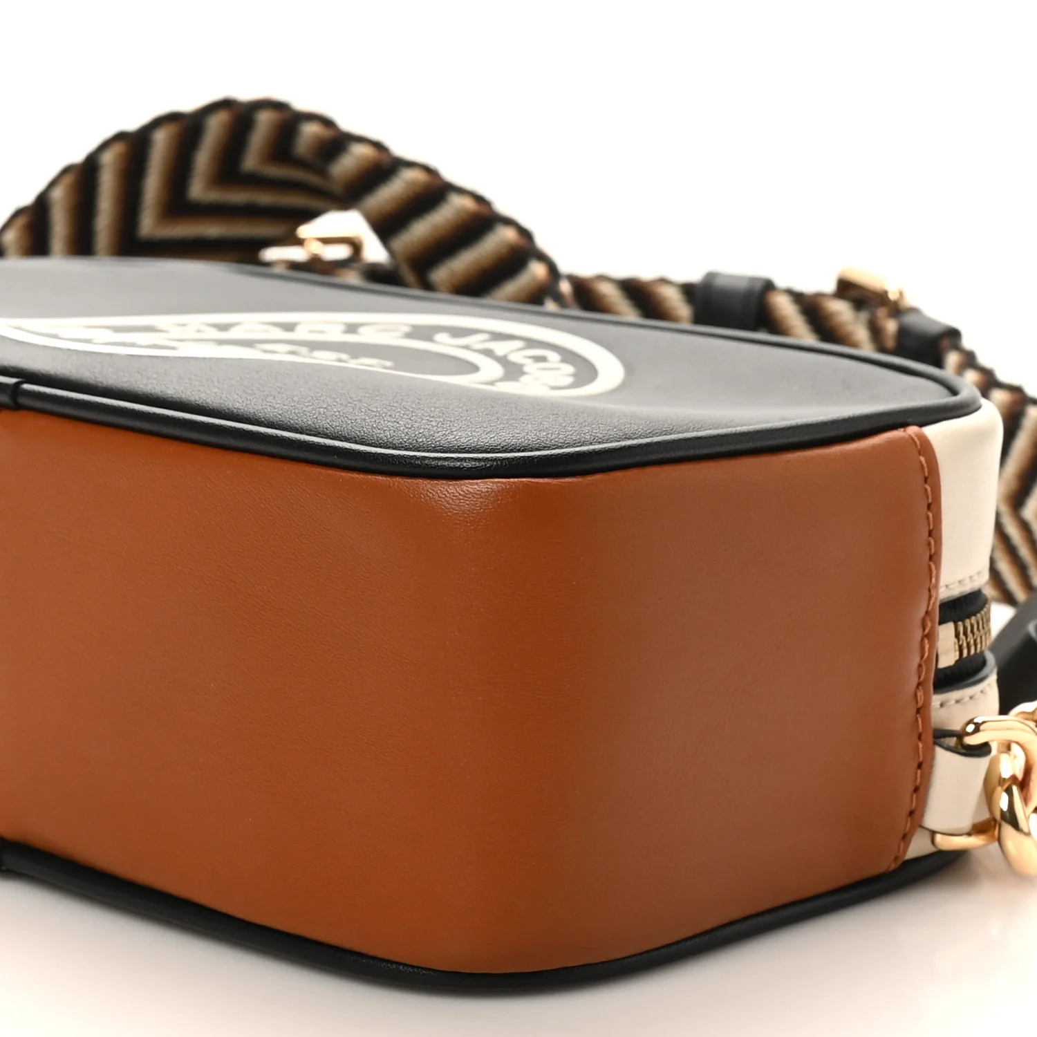 Calfskin Signet Flash Camera Bag Black Multicolor - Image 9