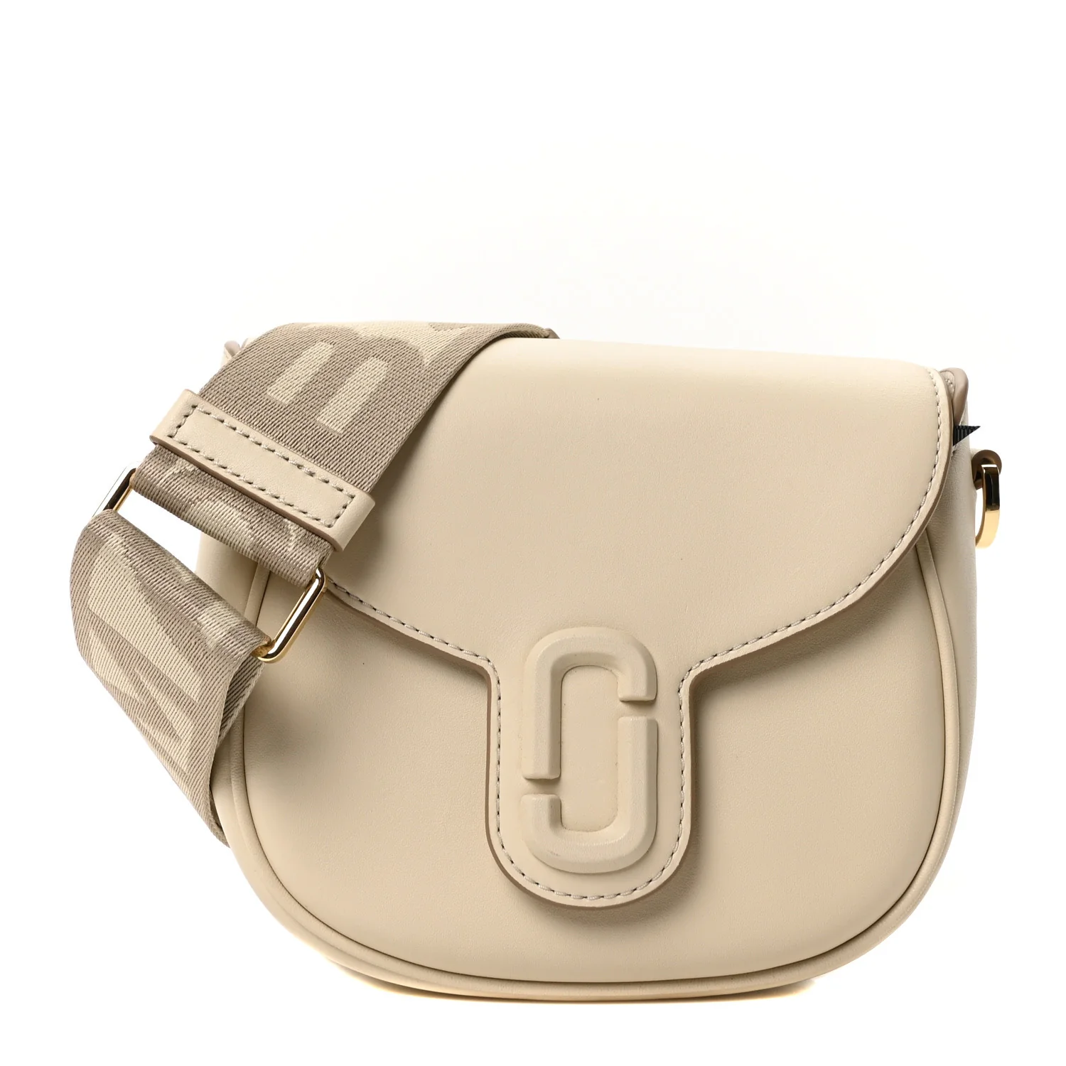 Calfskin Small The J Marc Saddle Cloud White