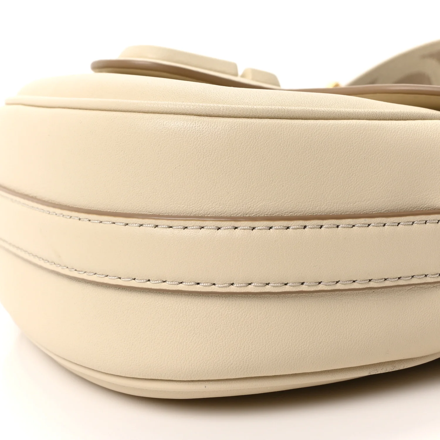 Calfskin Small The J Marc Saddle Cloud White - Image 10