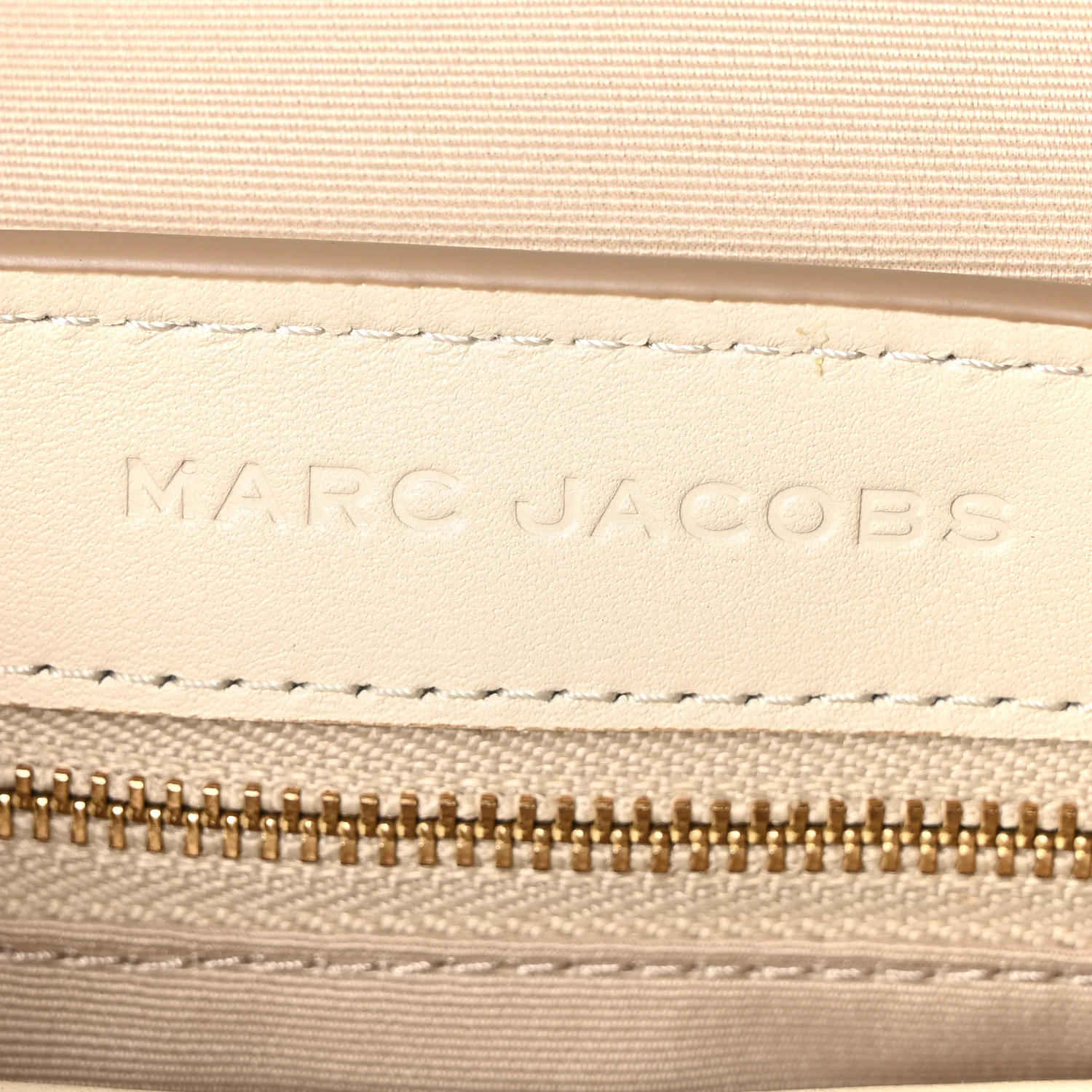 Calfskin Small The J Marc Saddle Cloud White - Image 6