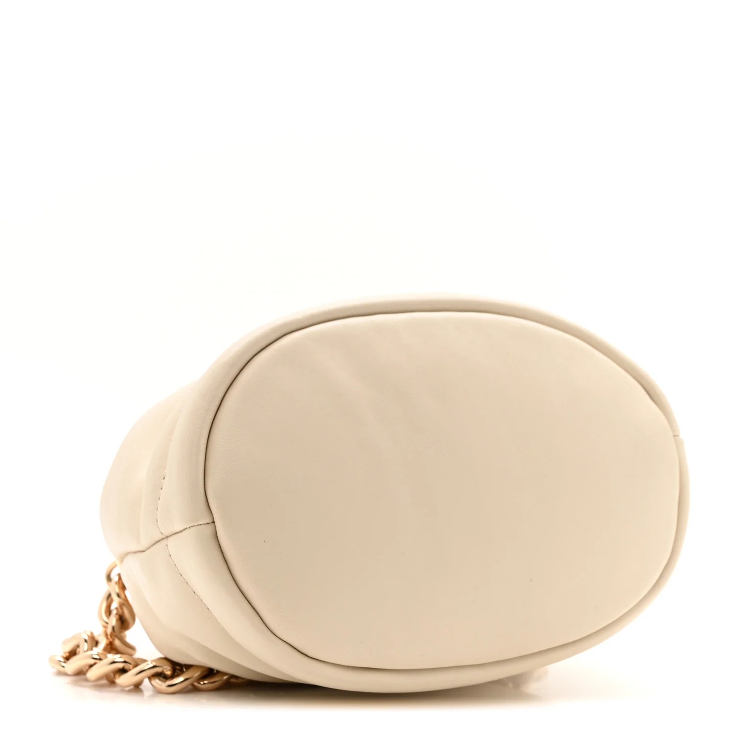 Calfskin Soft Small Bucket Bag Marshmallow - Image 4