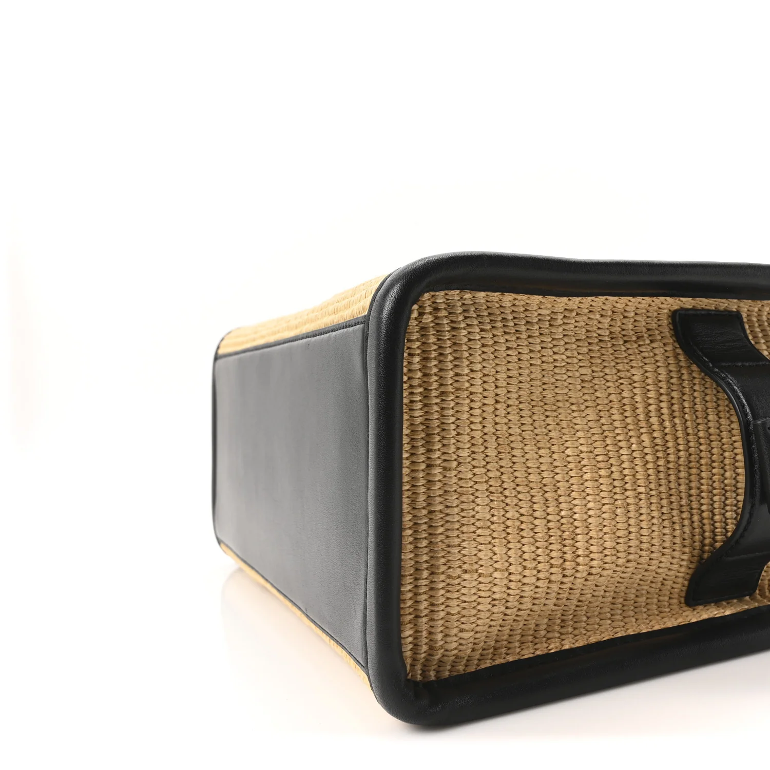 Calfskin Woven Straw Medium The Tote Bag Natural - Image 9