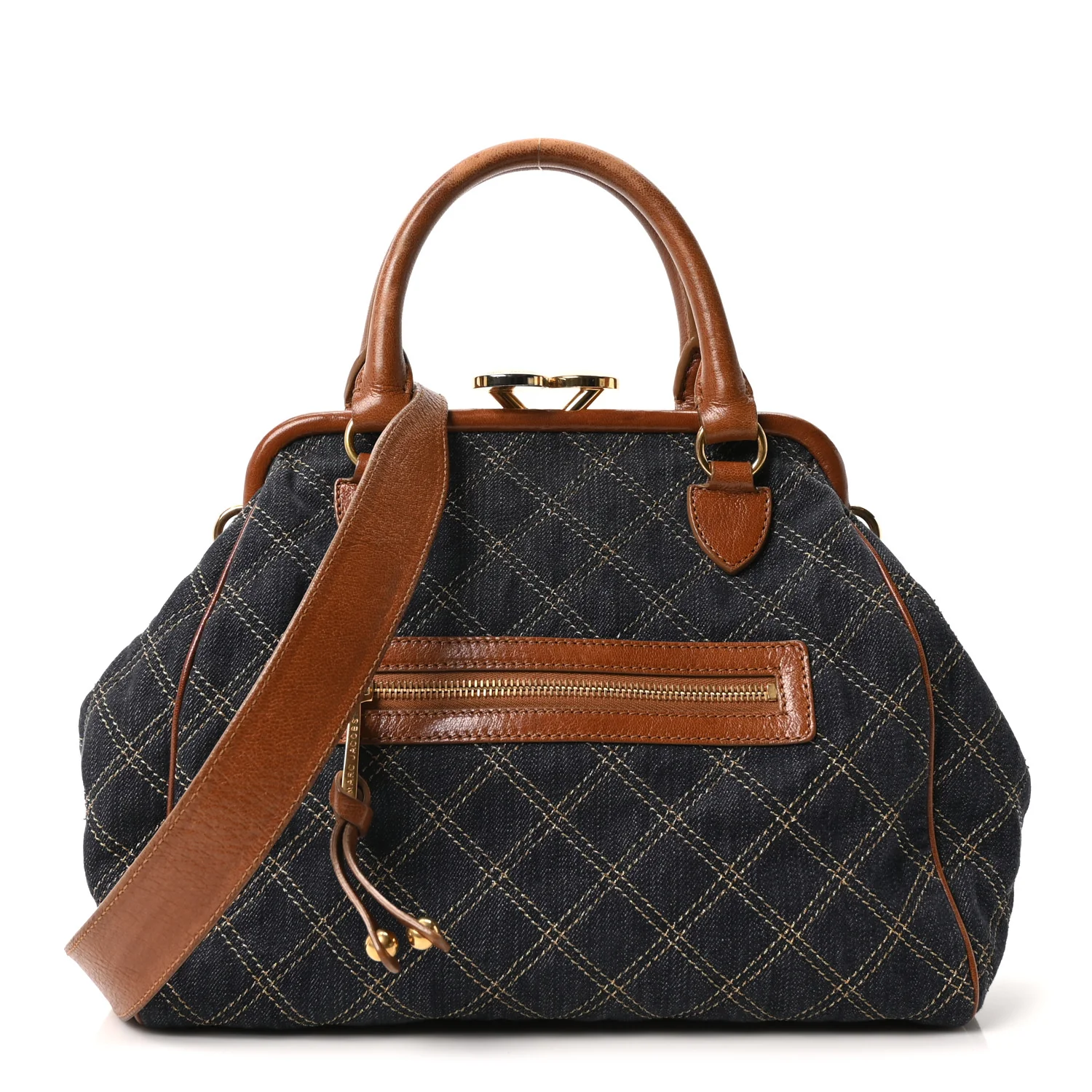 Denim Quilted Mini Stam Blue