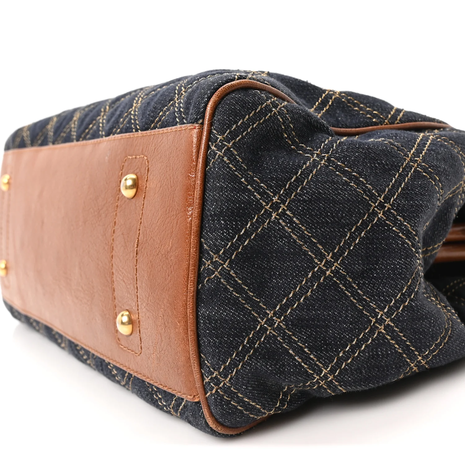Denim Quilted Mini Stam Blue - Image 10