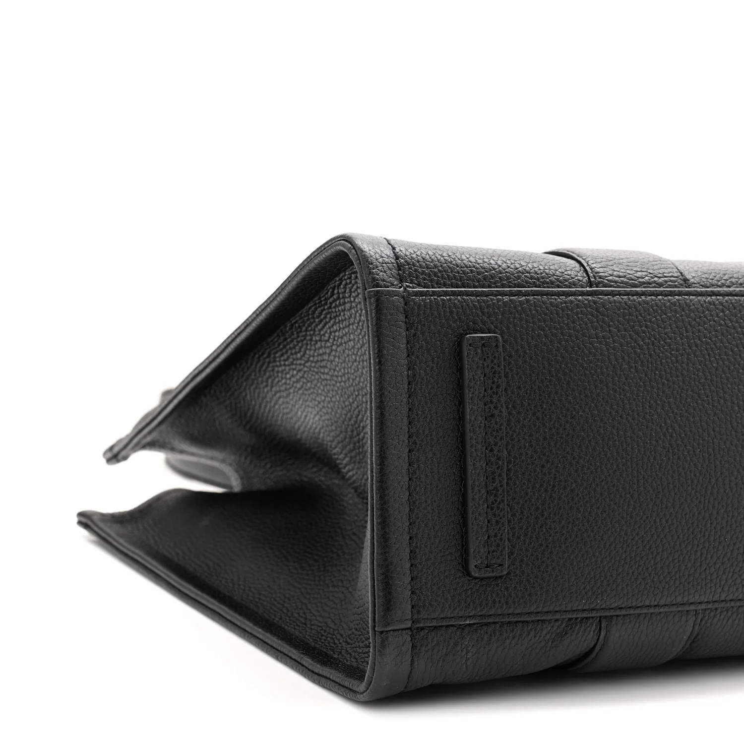 Grained Calfskin Large The Tote Bag Black - Image 9