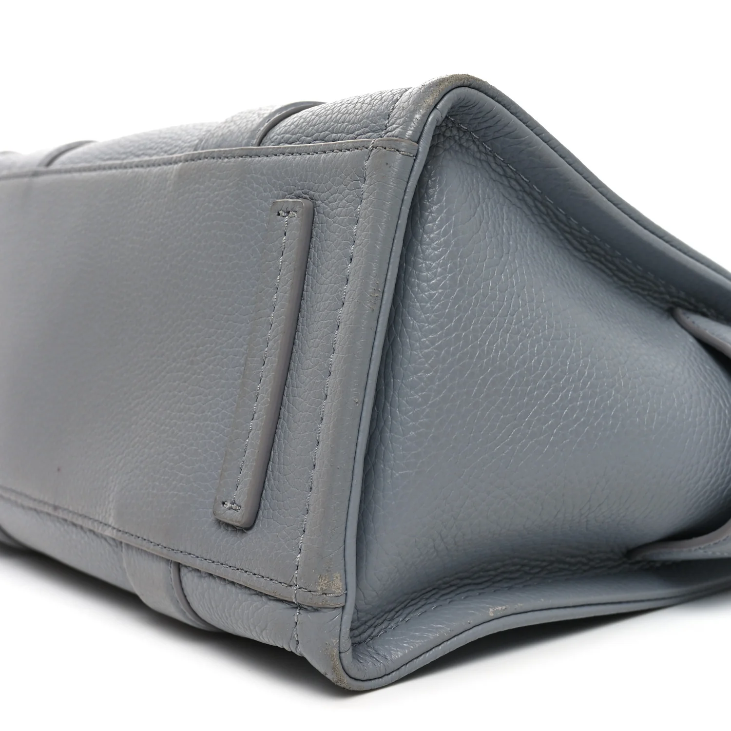 Grained Calfskin Medium The Tote Bag Grey - Image 9