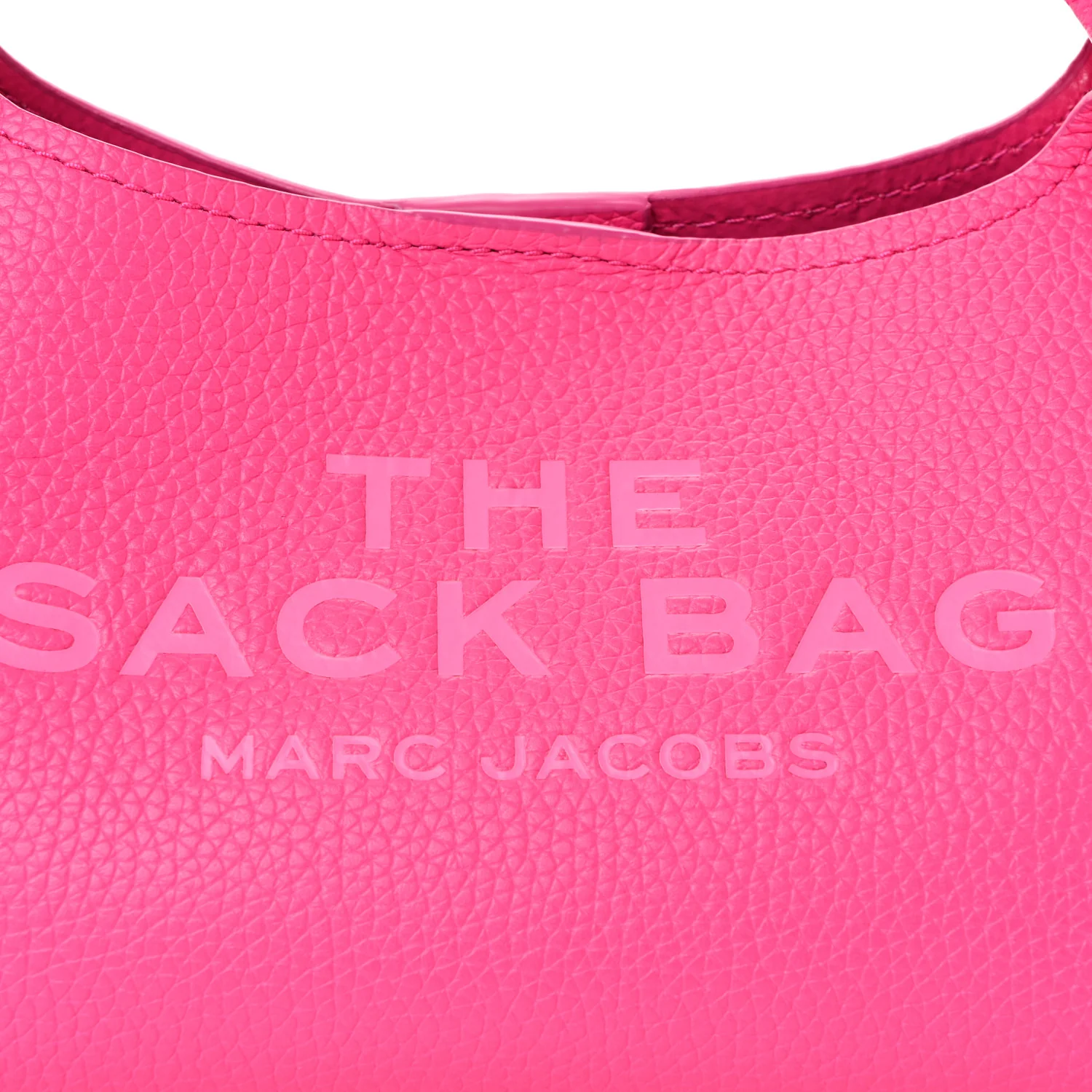 Grained Calfskin Mini The Sack Bag Hot Pink - Image 8