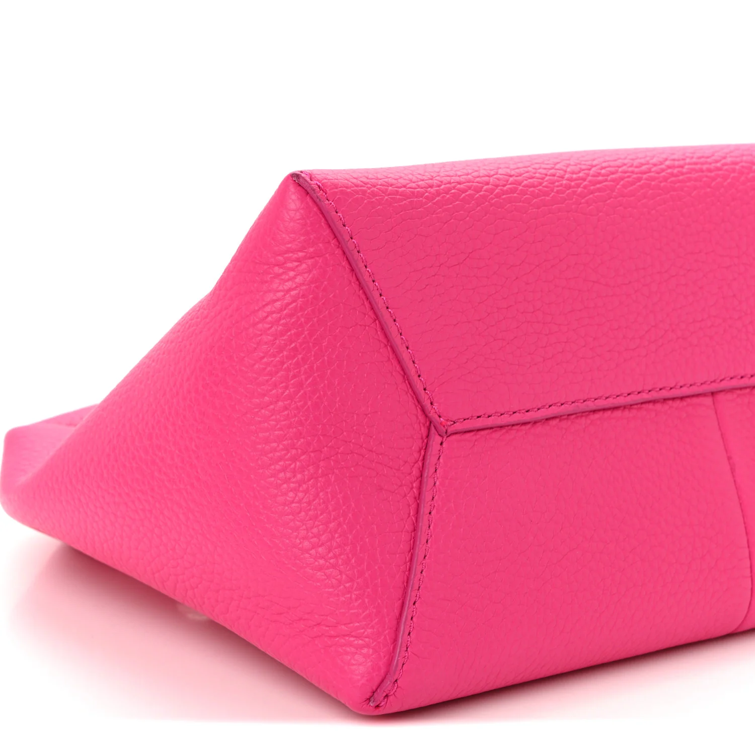 Grained Calfskin Mini The Sack Bag Hot Pink - Image 9