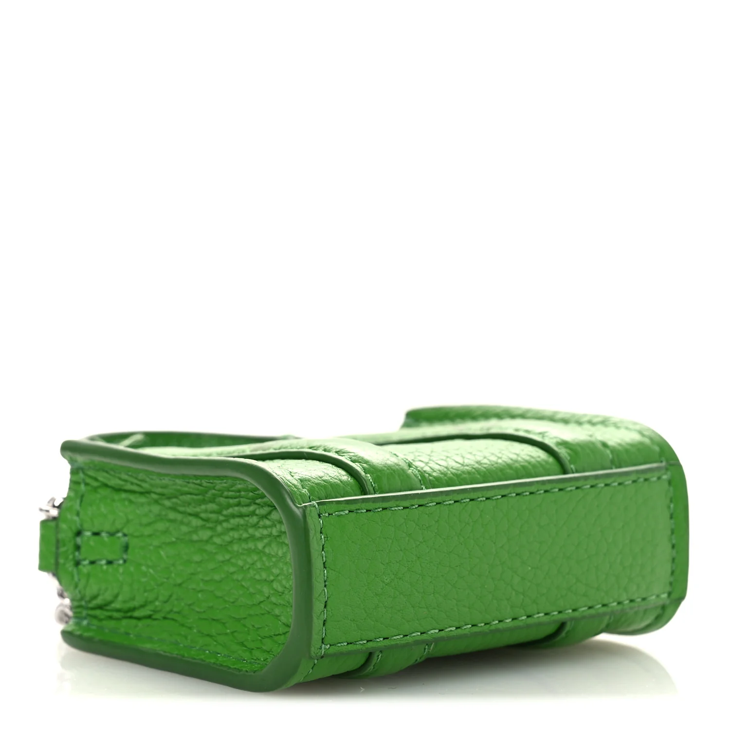 Grained Calfskin Nano Bag Charm The Tote Bag Kiwi - Image 4