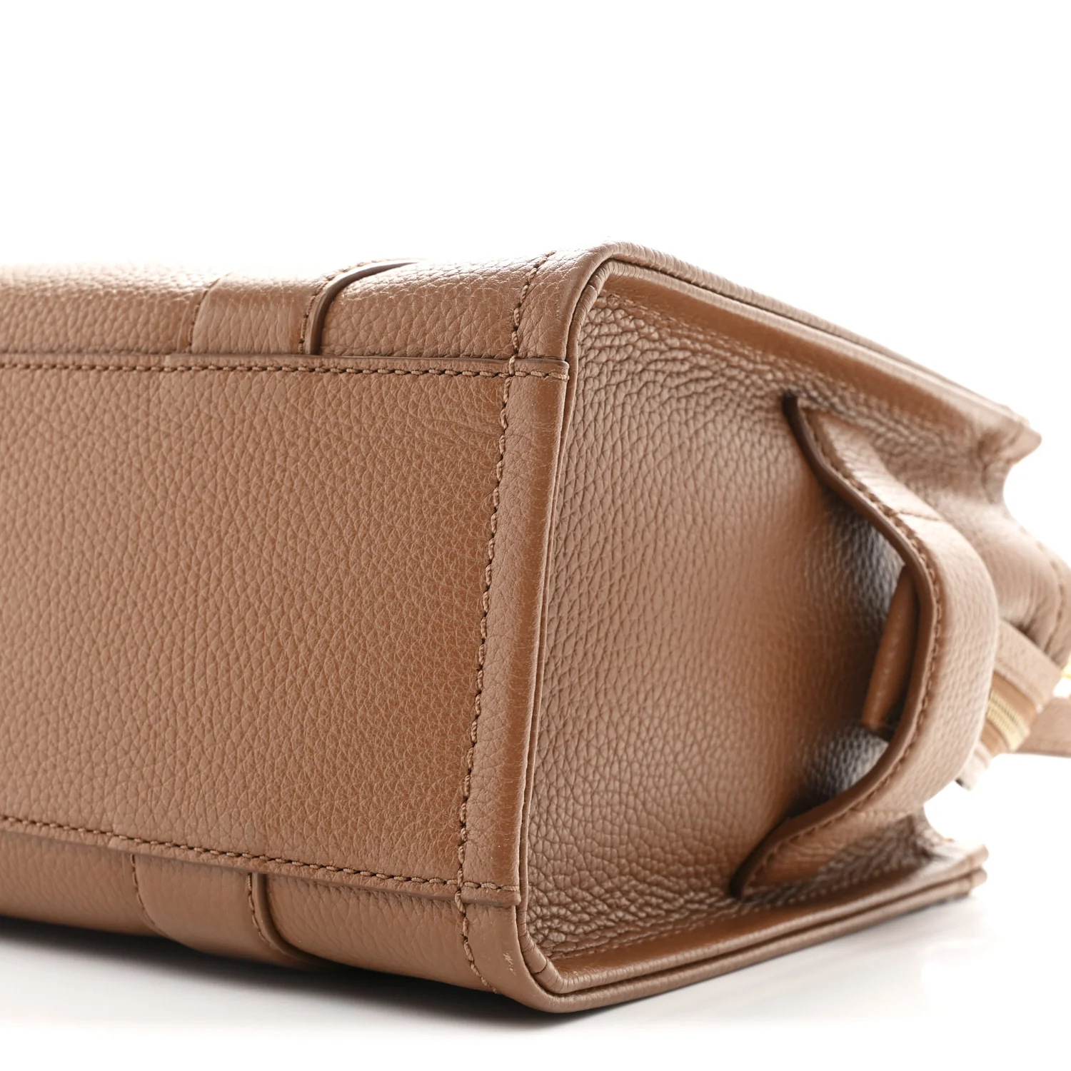 Grained Calfskin Small The Tote Bag Argan Oil - Image 10