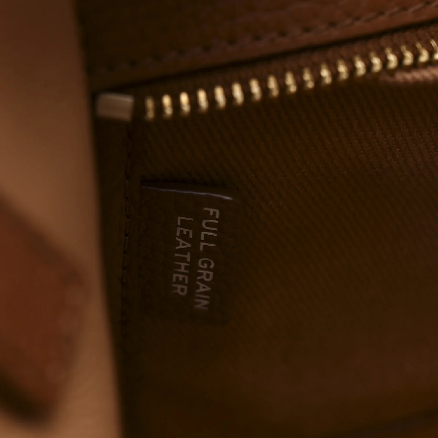 Grained Calfskin Small The Tote Bag Argan Oil - Image 7