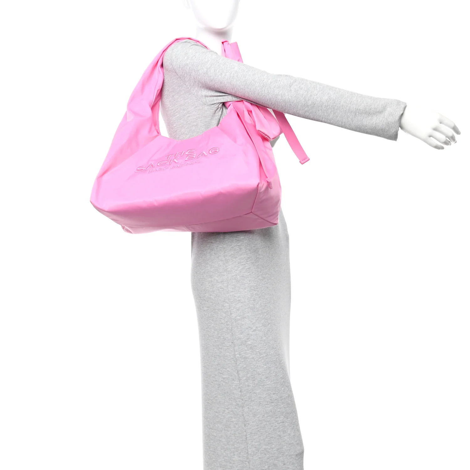 Nylon The Sack Bow Bag Pink - Image 2