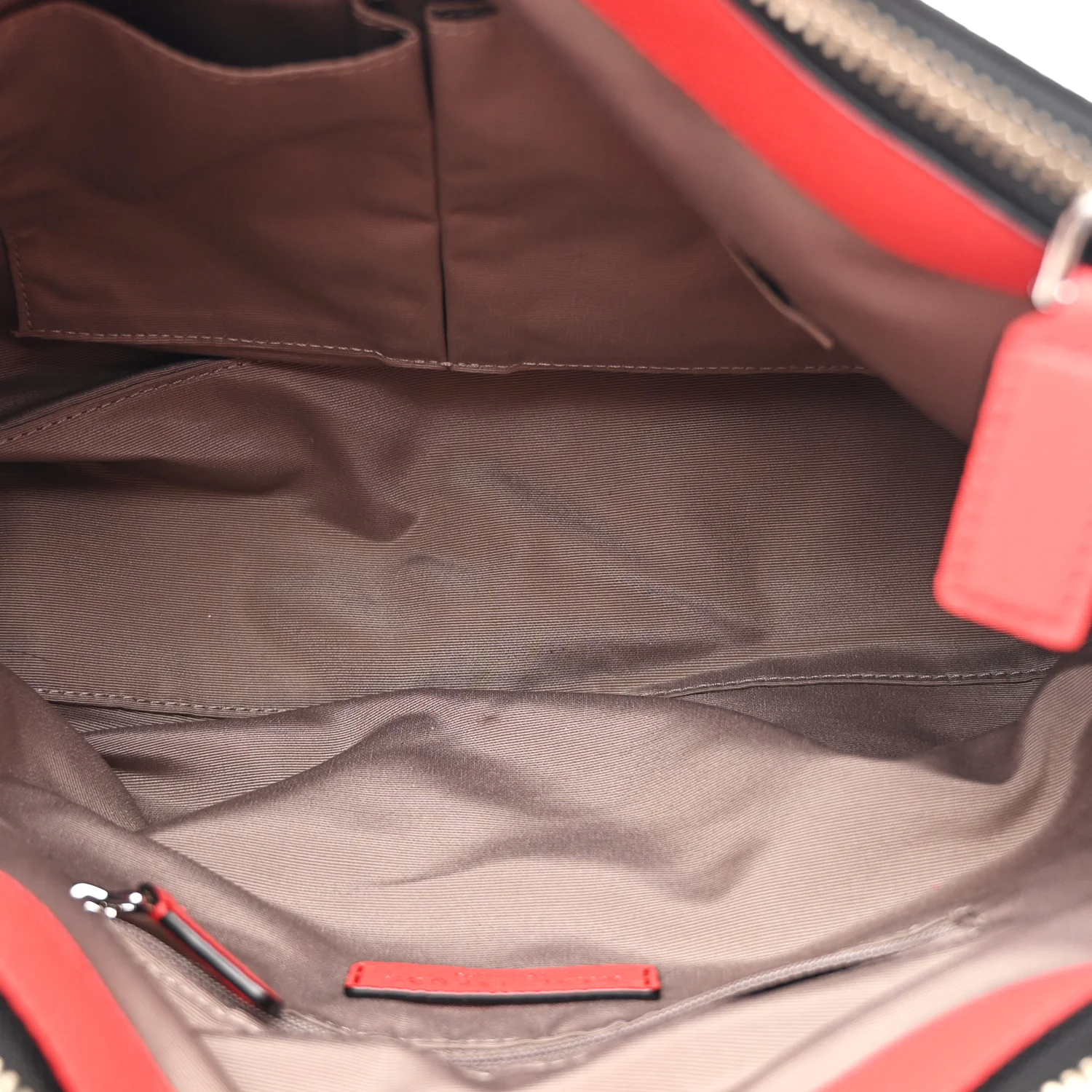 Pebbled Calfskin Gotham Bauletto Satchel Red - Image 5
