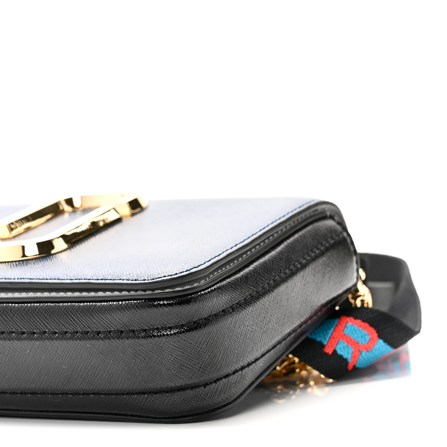 Saffiano Hip Shot Belt Bag Blue Sea Multicolor - Image 10