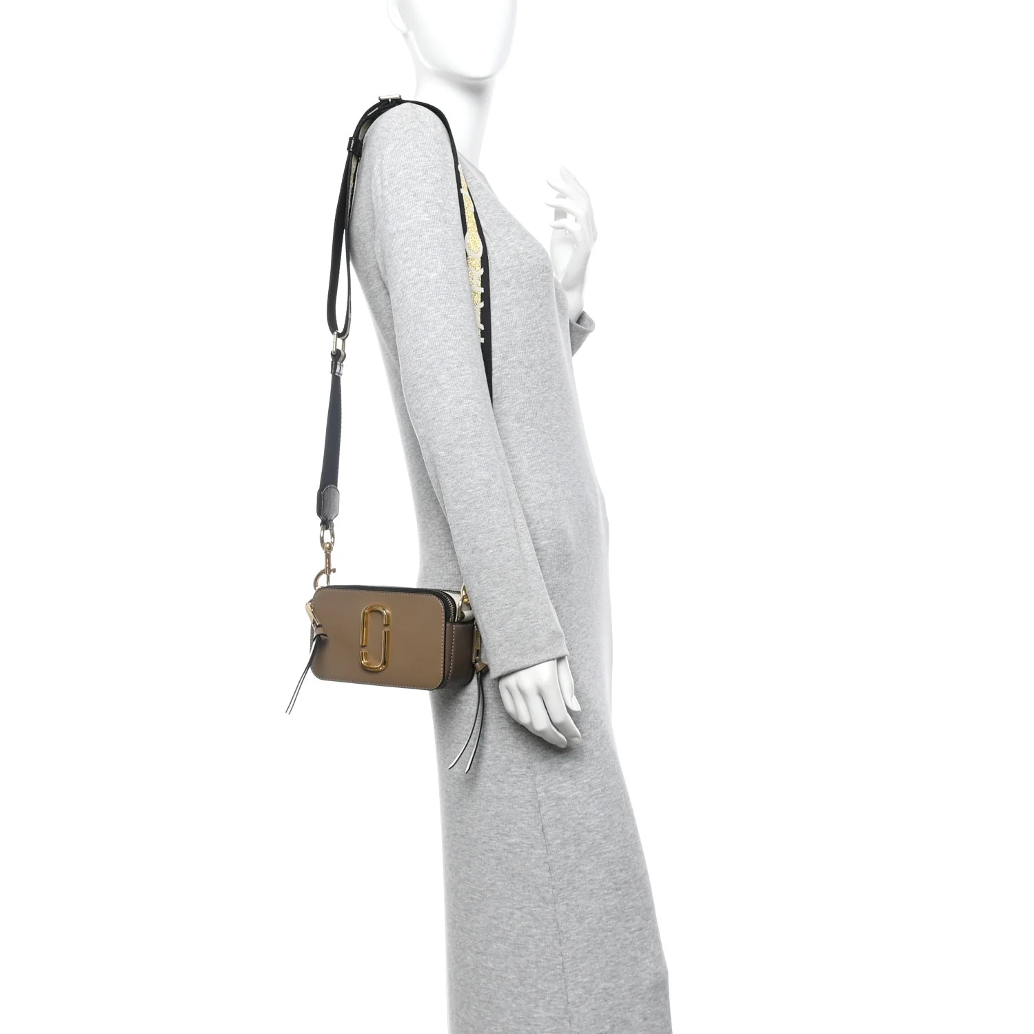 Saffiano Small Snapshot Camera Bag French Grey - Image 2