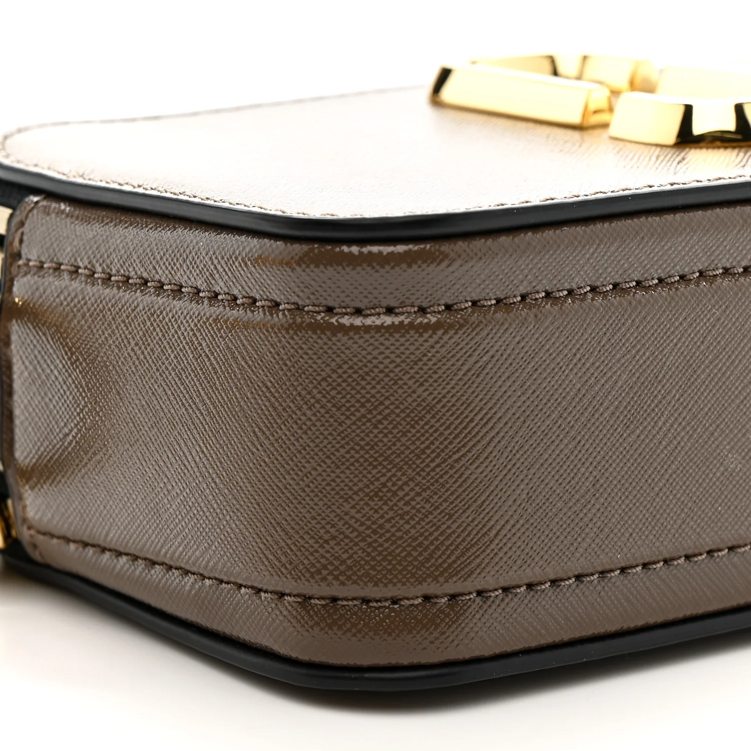 Saffiano Small Snapshot Camera Bag French Grey - Image 9