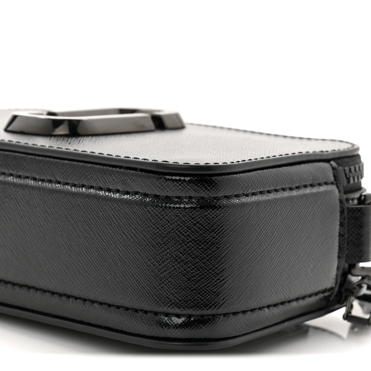 Saffiano Snapshot Camera Bag Black - Image 10