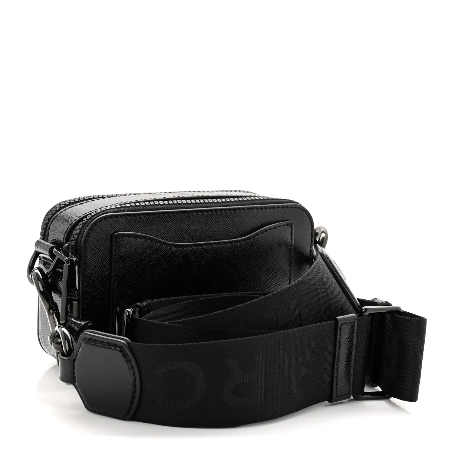 Saffiano Snapshot Camera Bag Black - Image 3