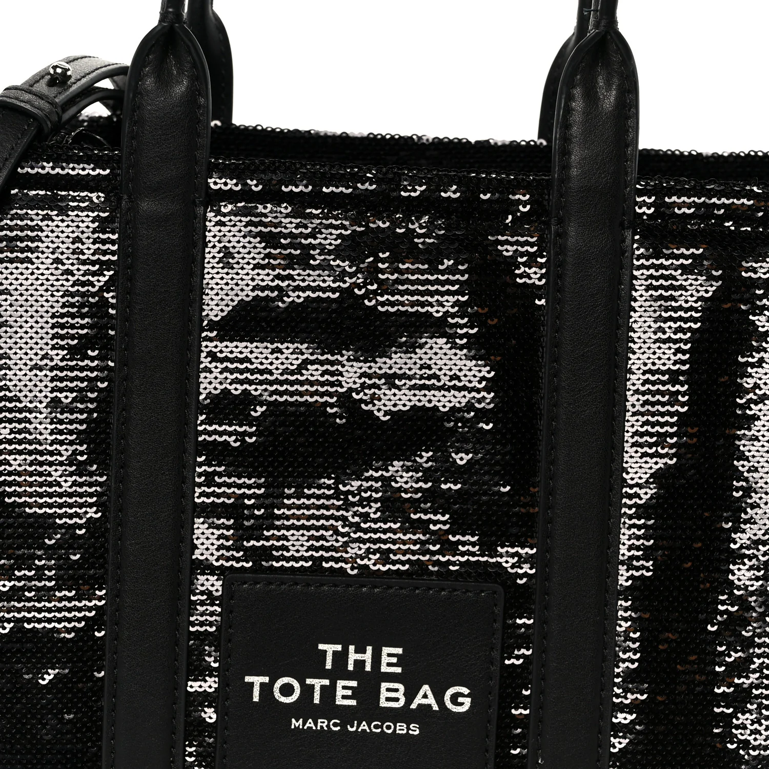 Sequin Small The Tote Bag Black - Image 9