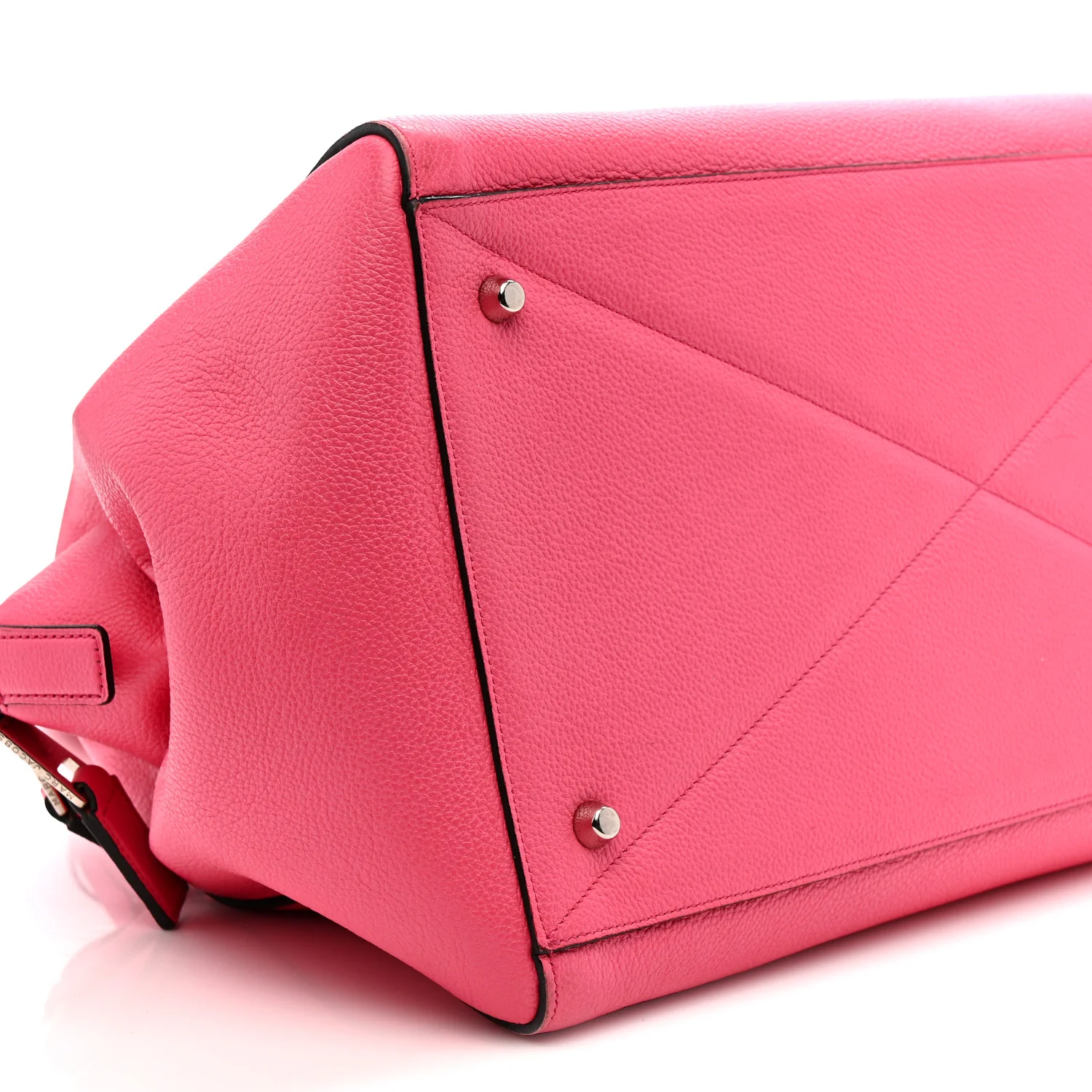 Textured Calfskin Medium Incognito Satchel Pink - Image 8