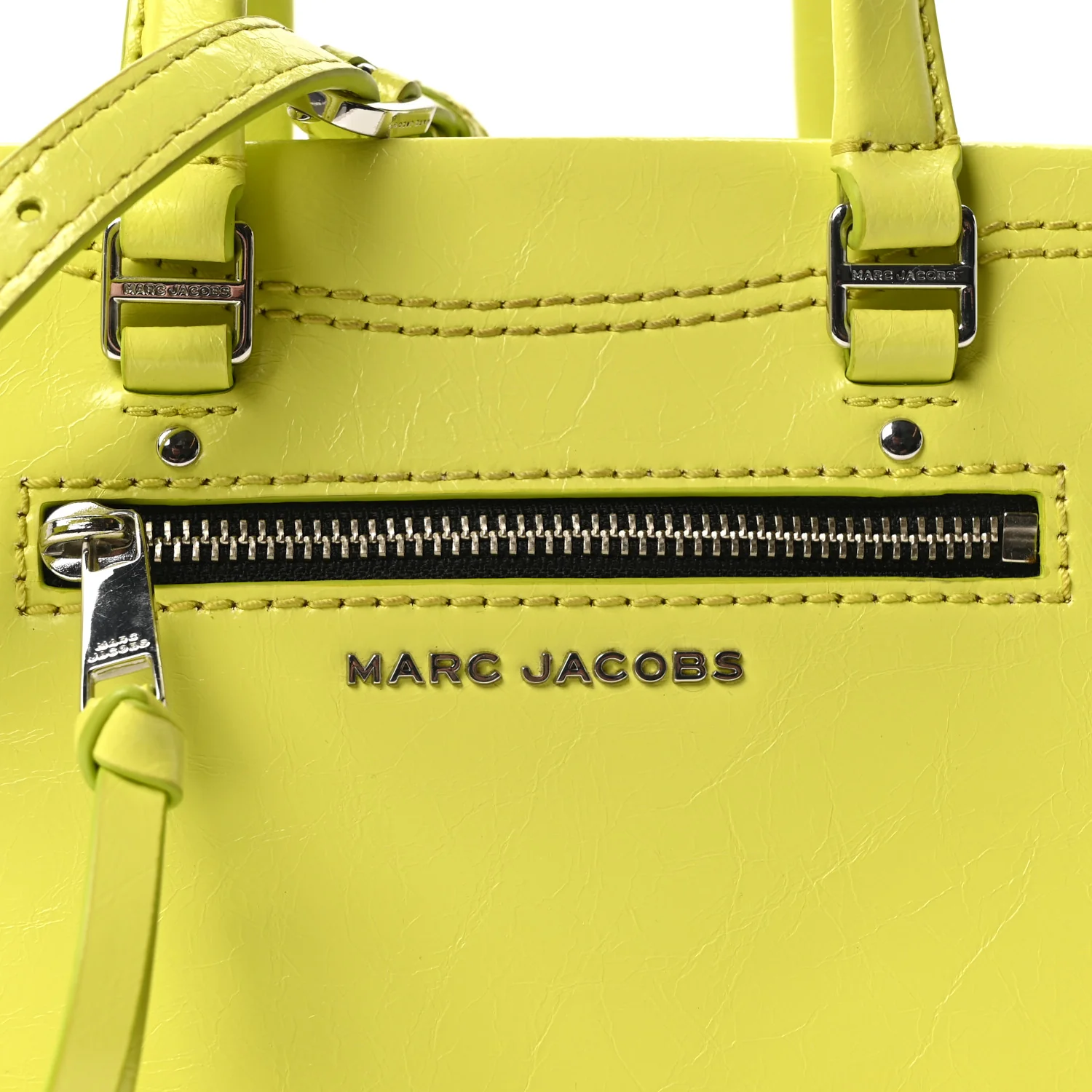 Textured Calfskin Mini Cruiser Convertible Satchel Limoncello - Image 8