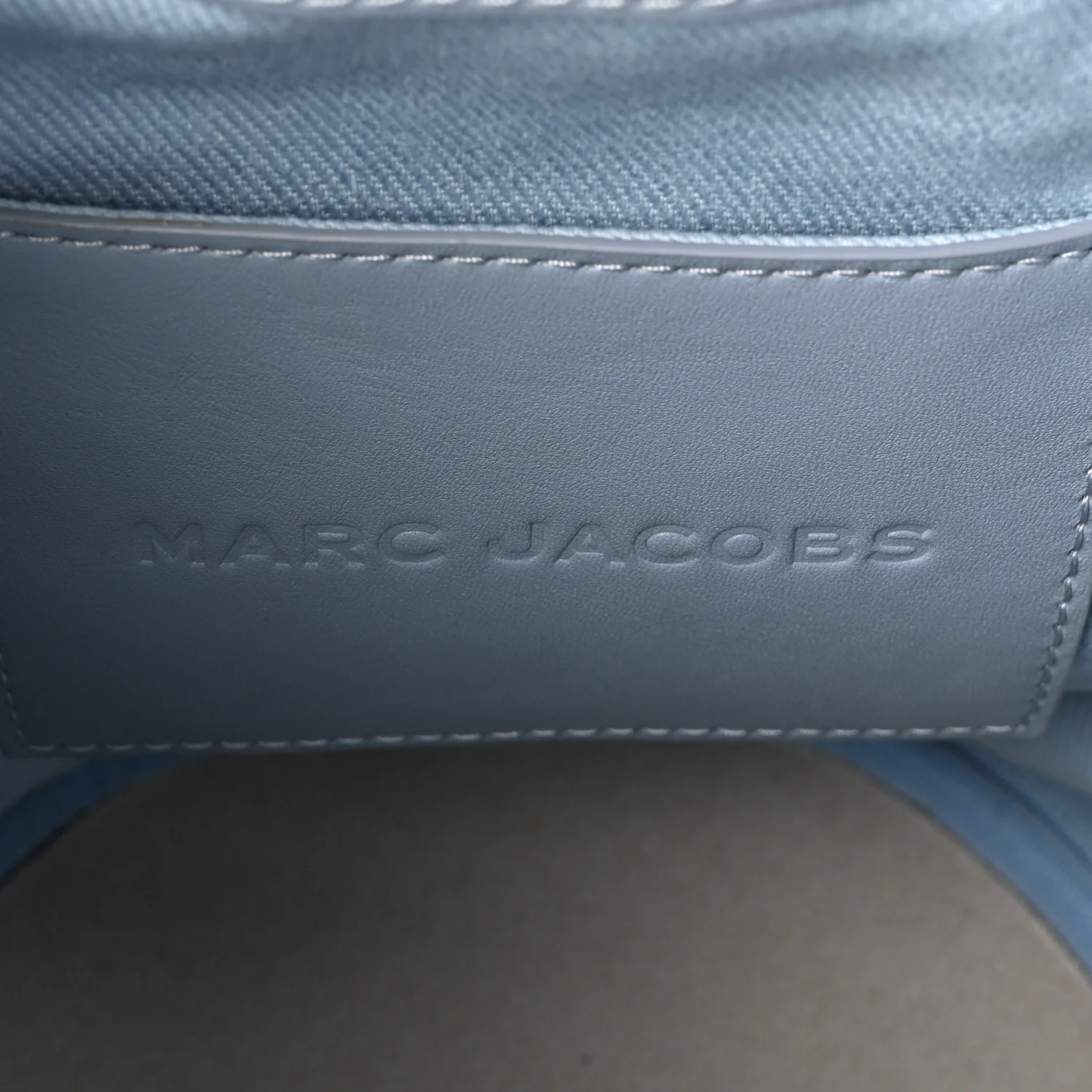 Woven The Bucket Bag Pale Blue - Image 6
