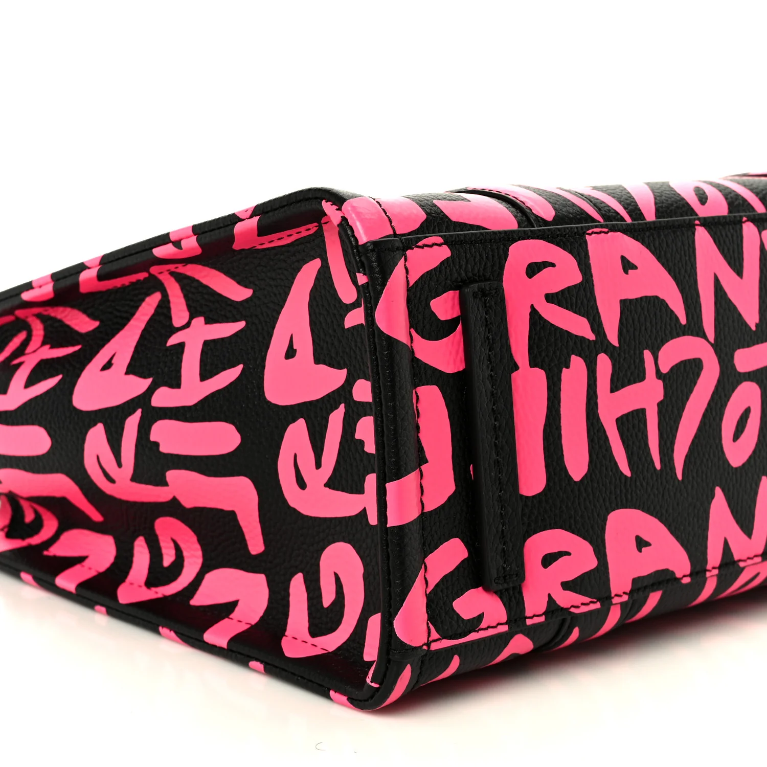 X STEPHEN SPROUSE Grained Calfskin Medium The Tote Bag Pink - Image 11