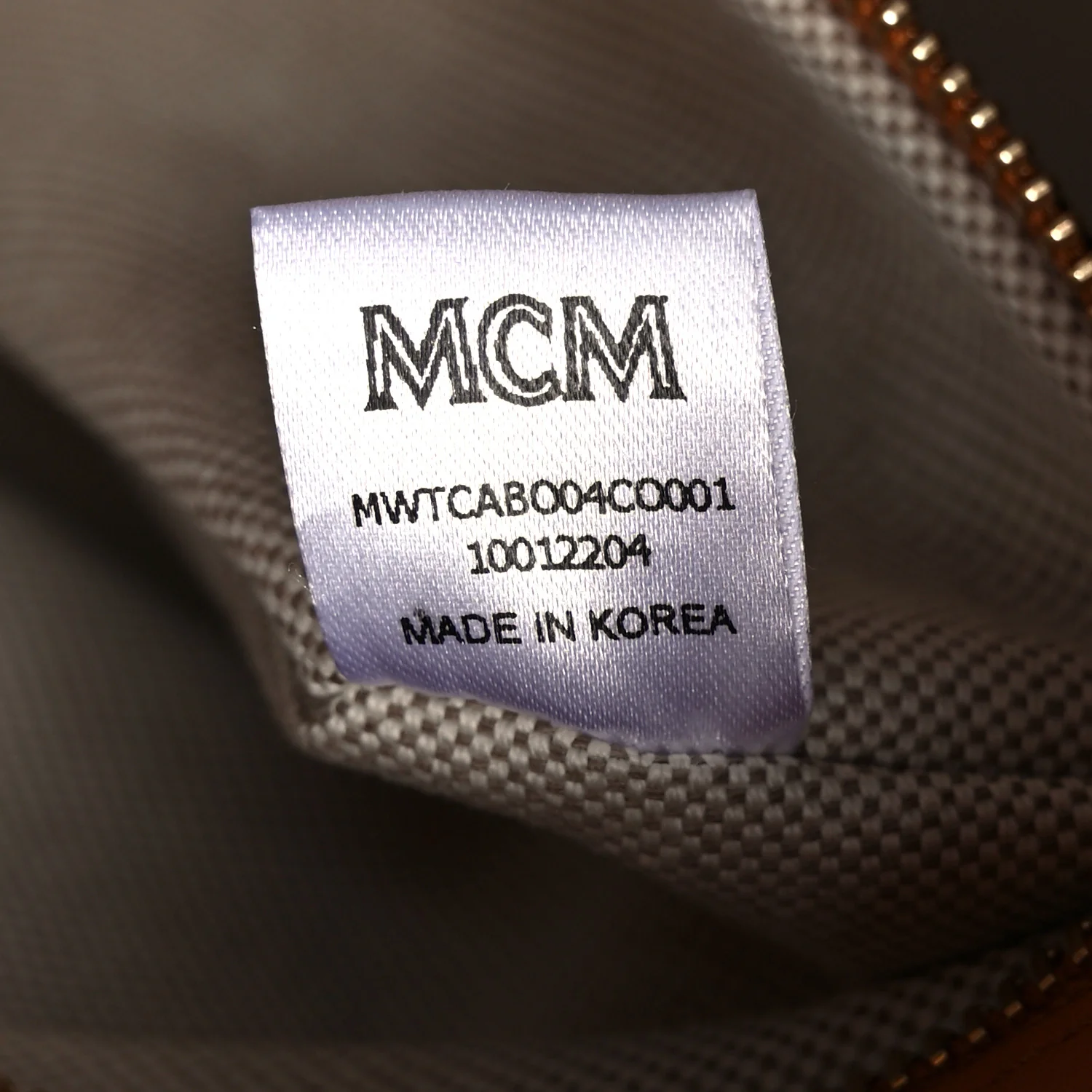 Calfskin Linen Large Munchen Tote Cognac - Image 8