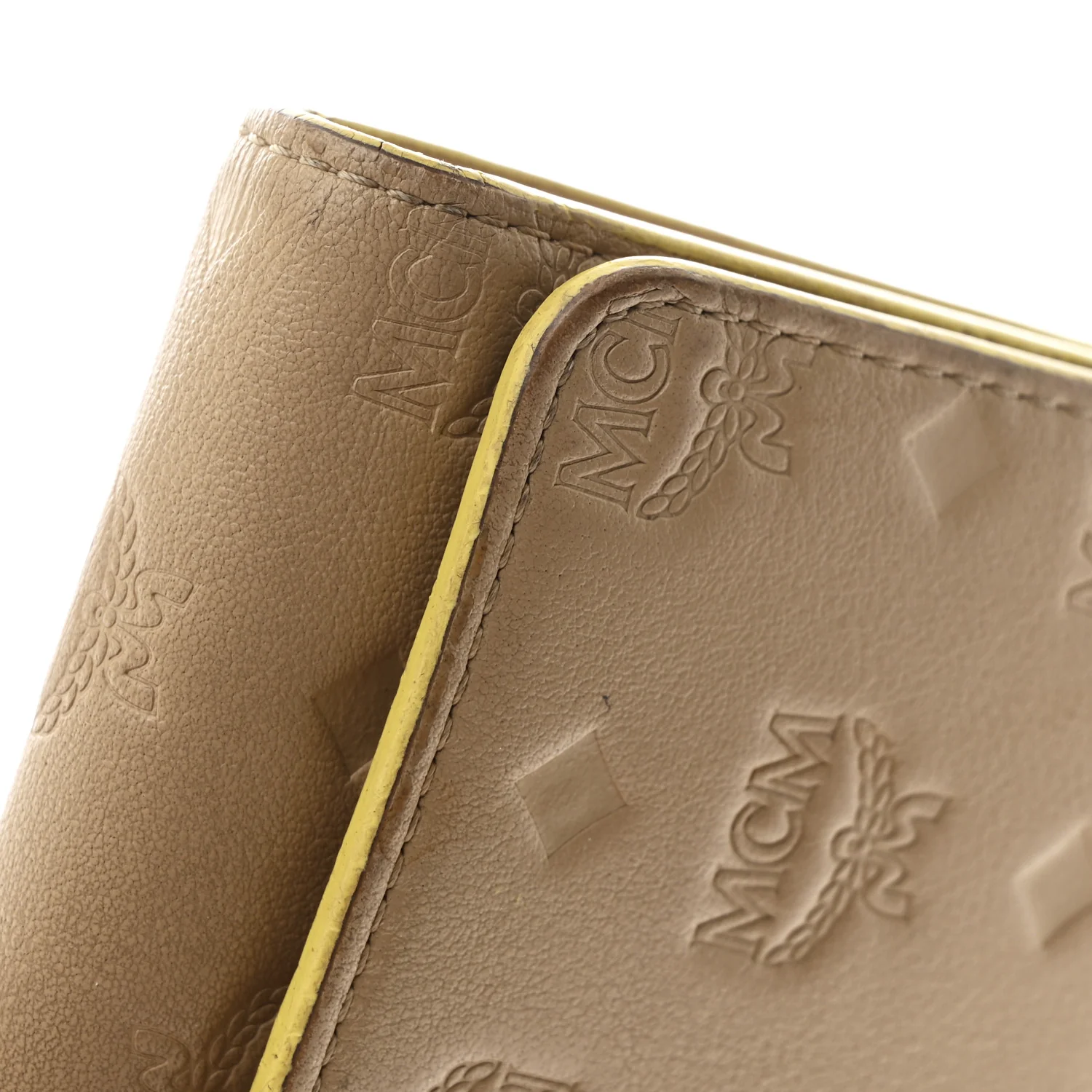 Calfskin Ottomar Klara Tri Fold Phone Wallet On Strap Croissant - Image 13