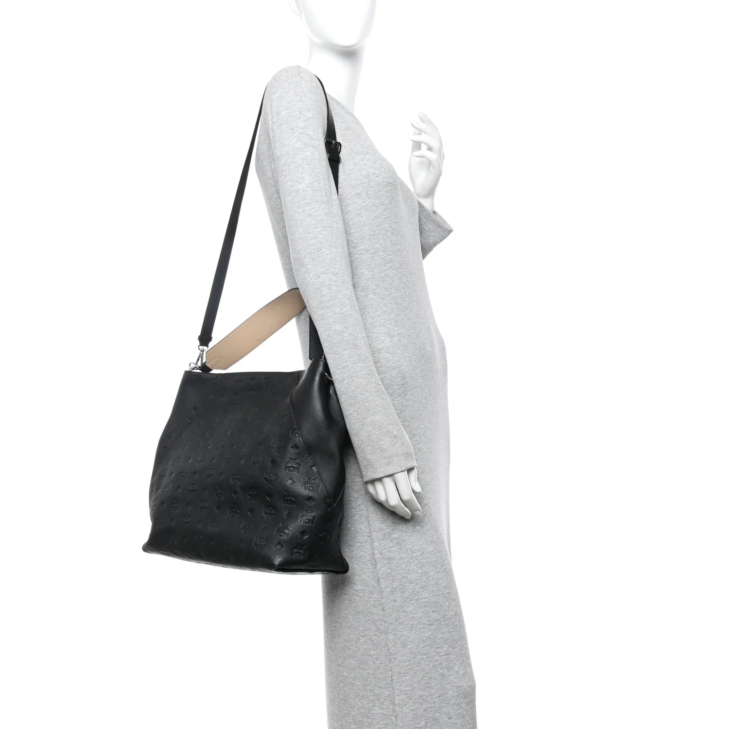 Calfskin Ottomar Large Klara Hobo Black - Image 2