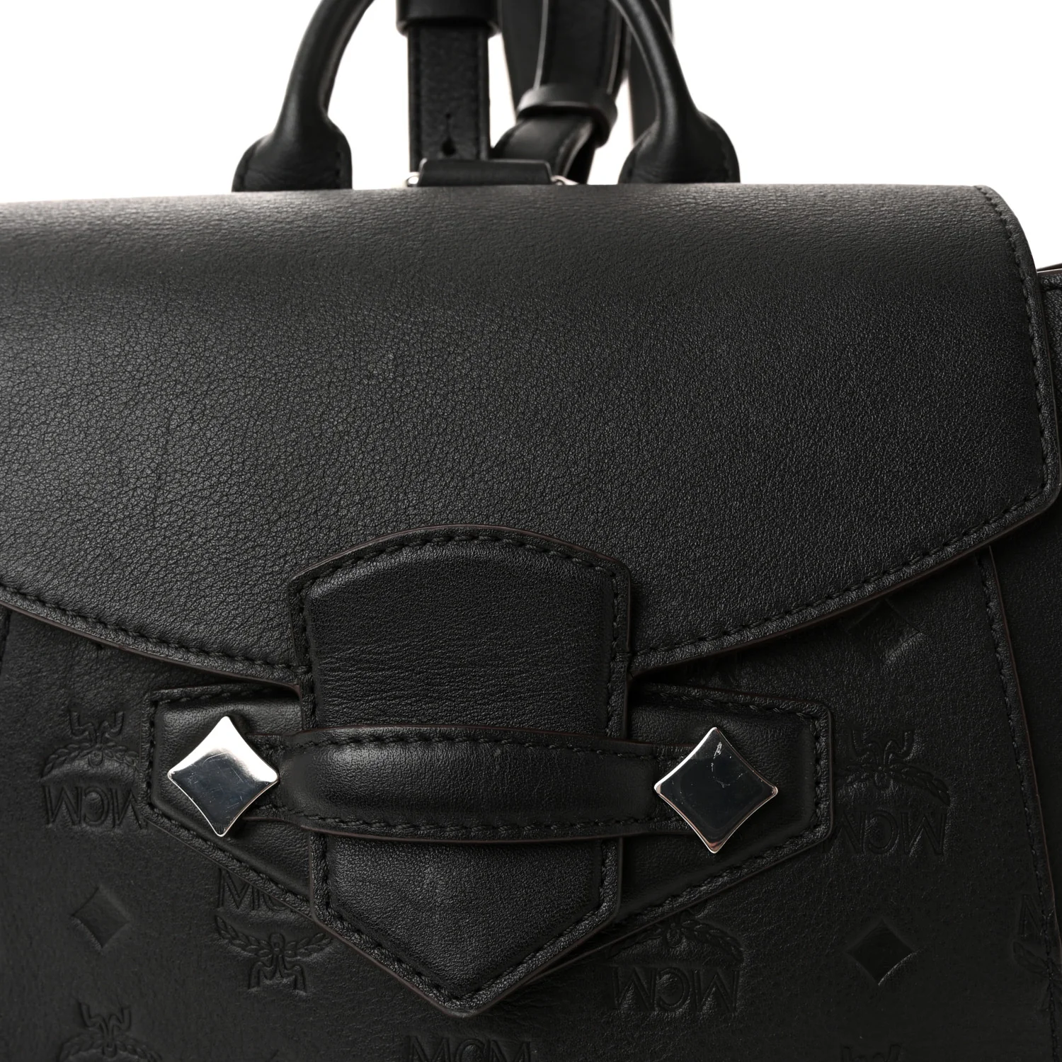 Calfskin Ottomar Monogram Essential Small Backpack Black - Image 6
