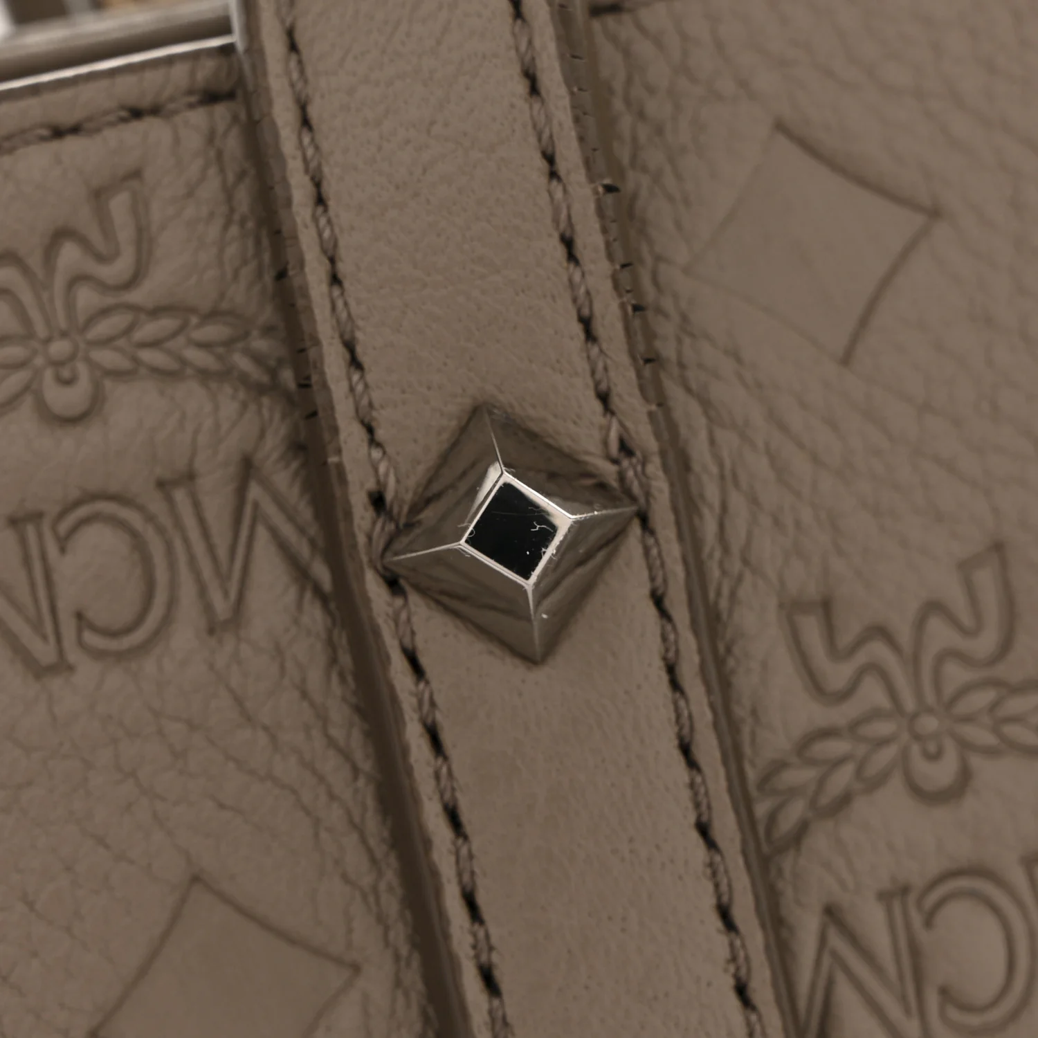 Calfskin Ottomar Monogram Medium Klara Shopper Tote Dove - Image 11