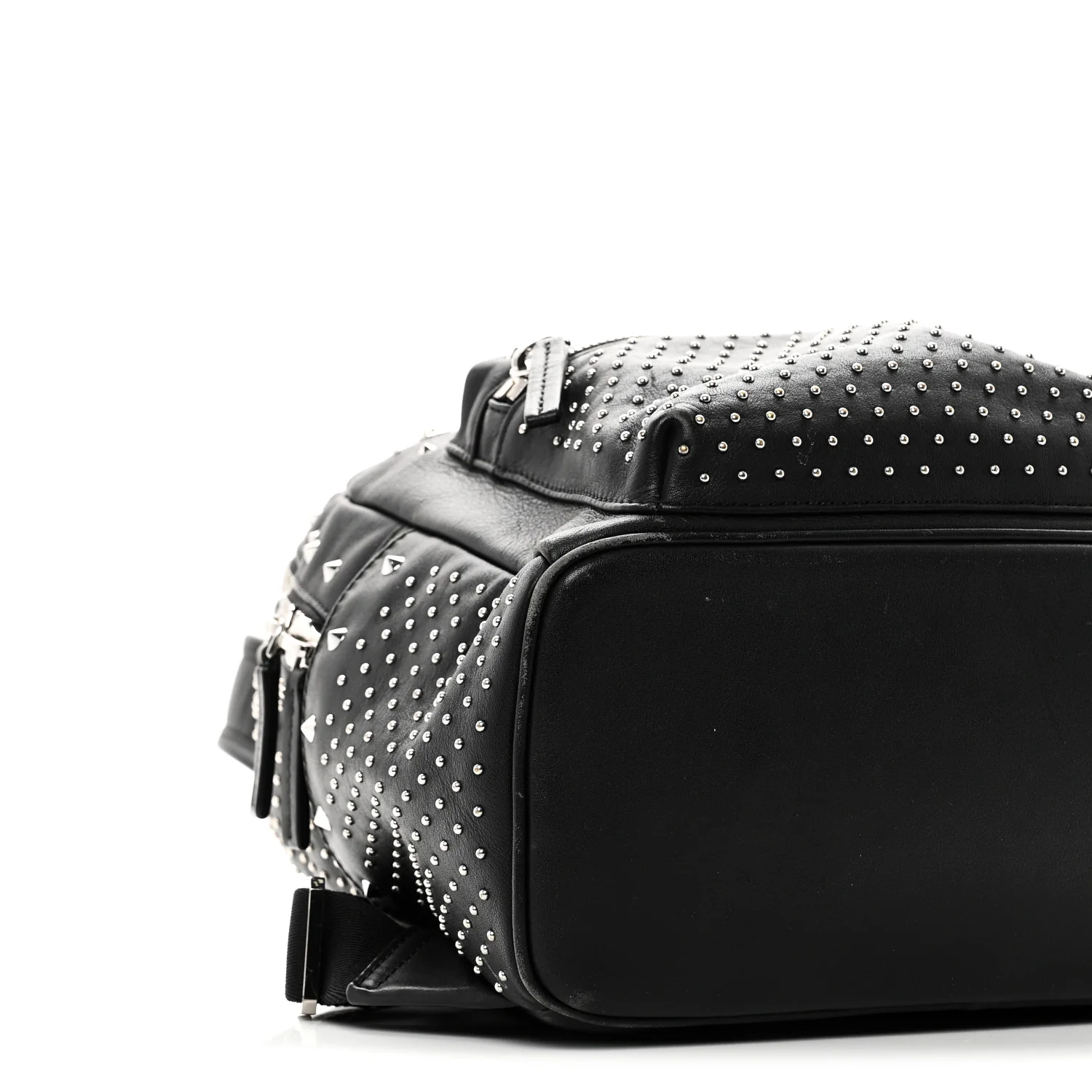 Calfskin Studded Small Stark Backpack Black - Image 8