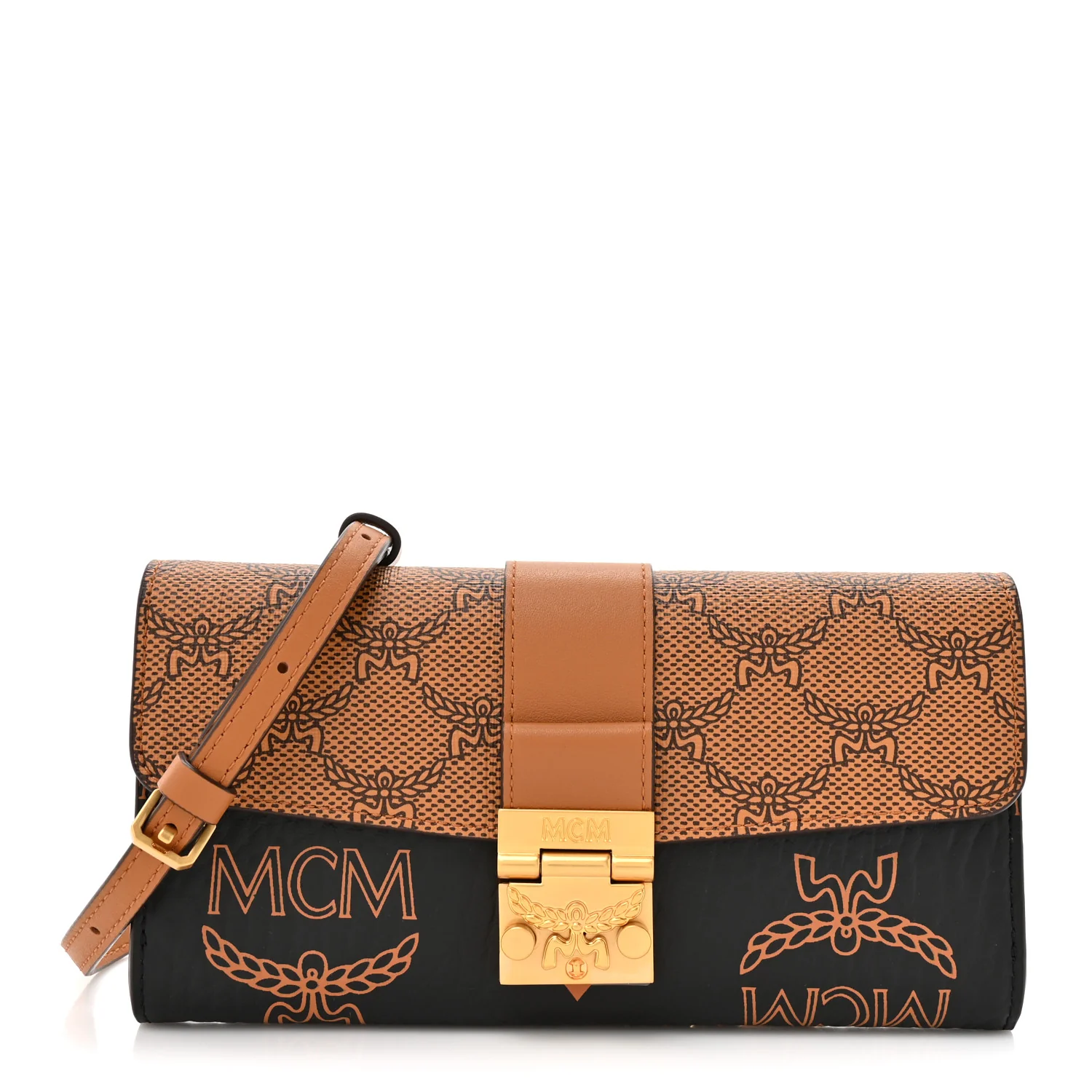 Lauretos Visetos Monogram Mini Tracy Crossbody Bag Black - Image 2