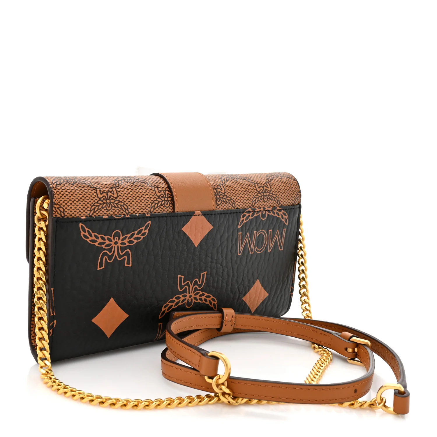 Lauretos Visetos Monogram Mini Tracy Crossbody Bag Black - Image 5