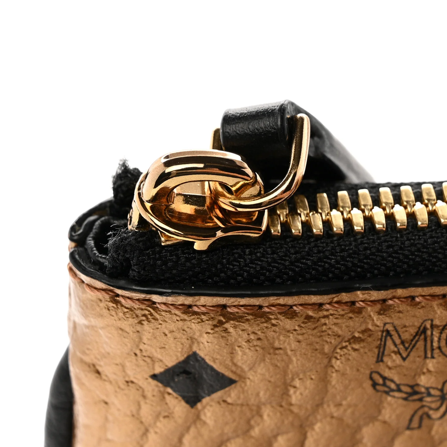 Metallic Visetos Medium Crossbody Pouch Gold - Image 12