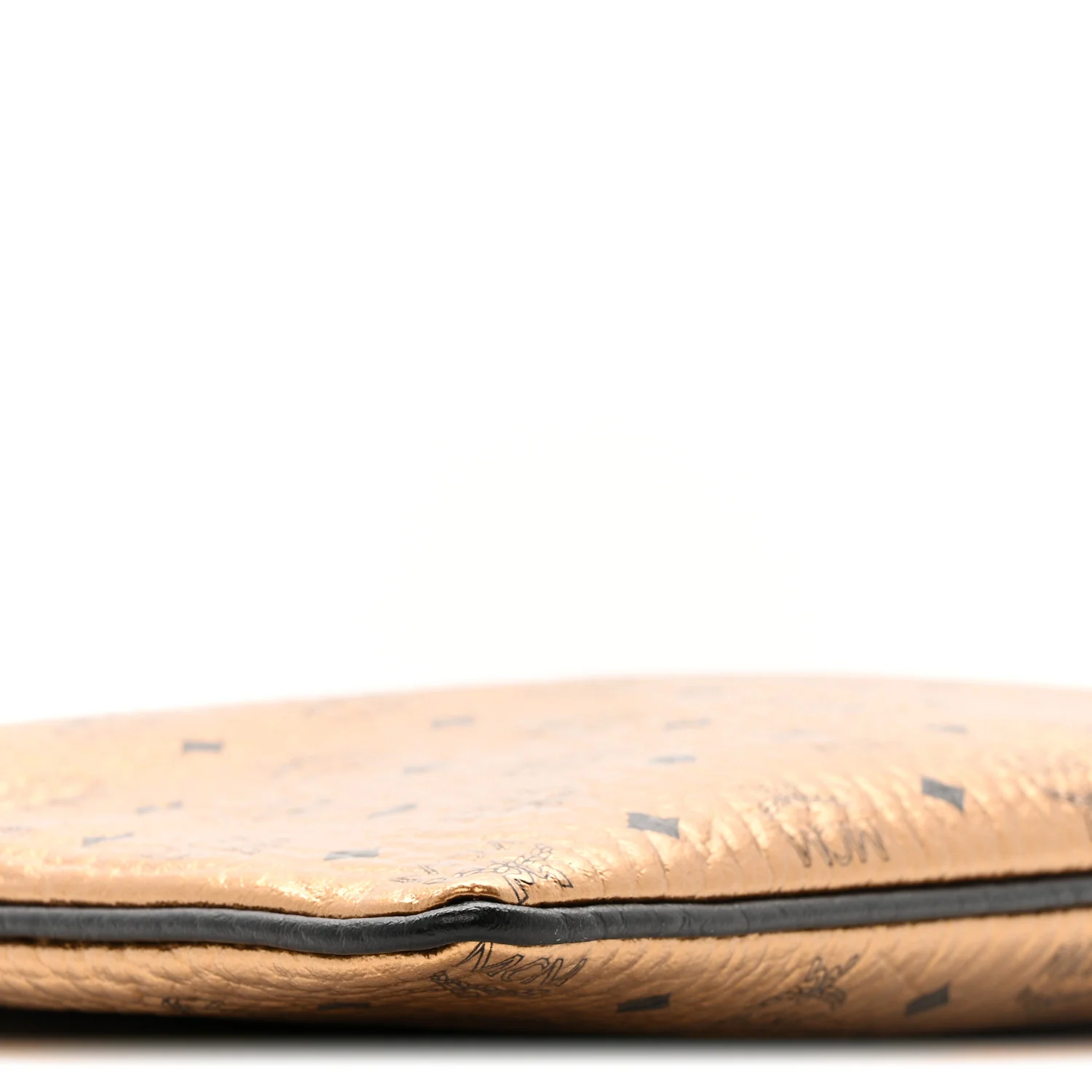 Metallic Visetos Medium Crossbody Pouch Gold - Image 8