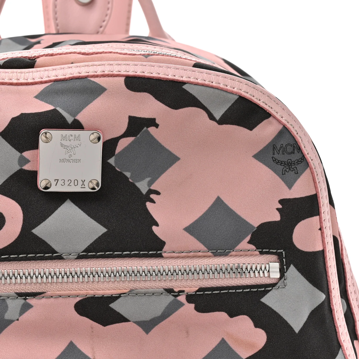 Nylon Camo Backpack Pink Blush - Image 7