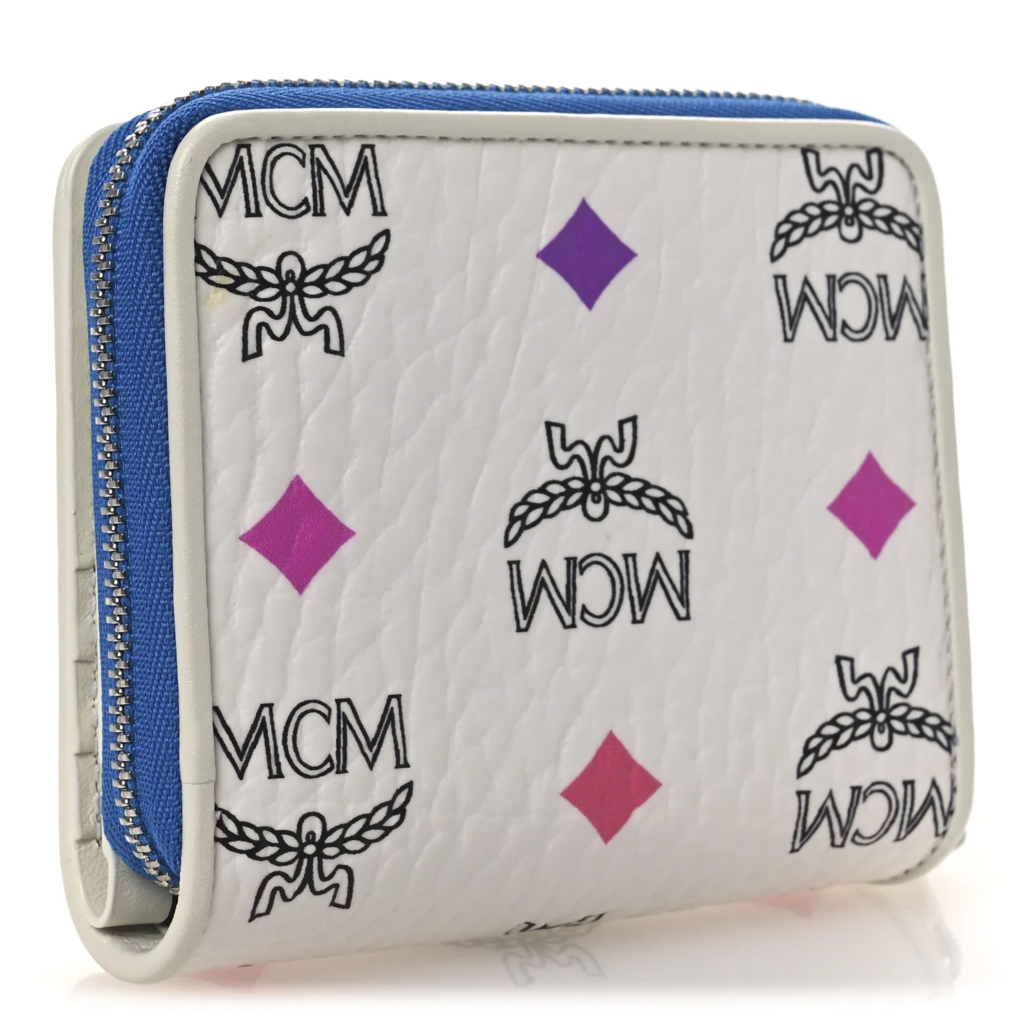 Skyoptic Visetos Mini Zip Around Wallet White - Image 3