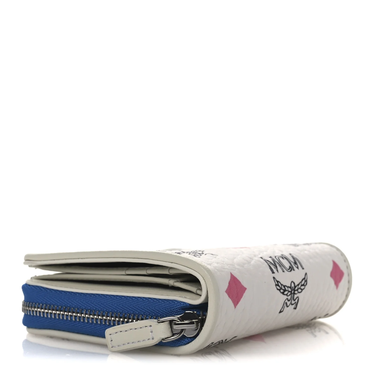 Skyoptic Visetos Mini Zip Around Wallet White - Image 4