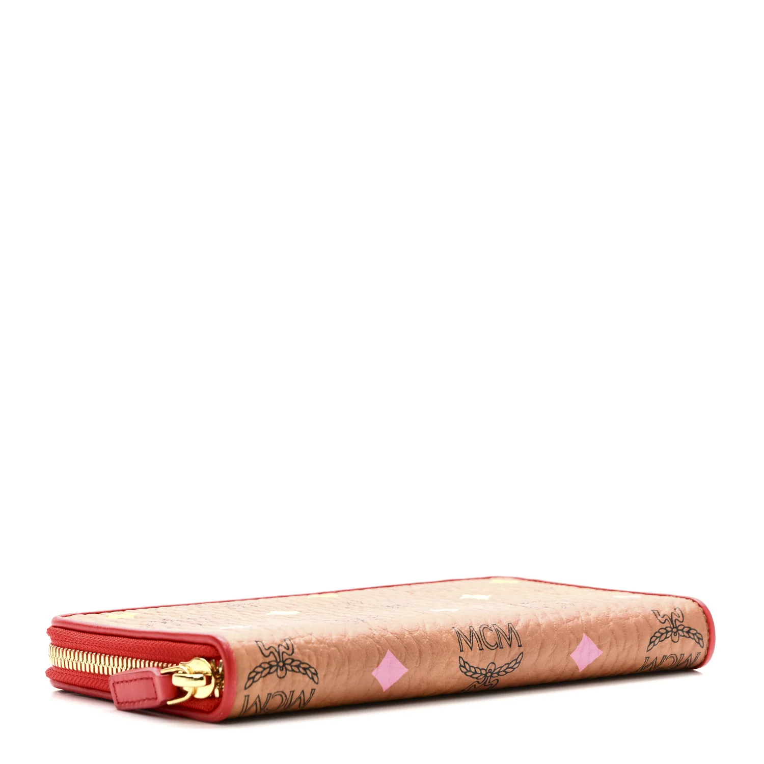 Skyoptic Visetos Zip Around Wallet Cognac Red - Image 4