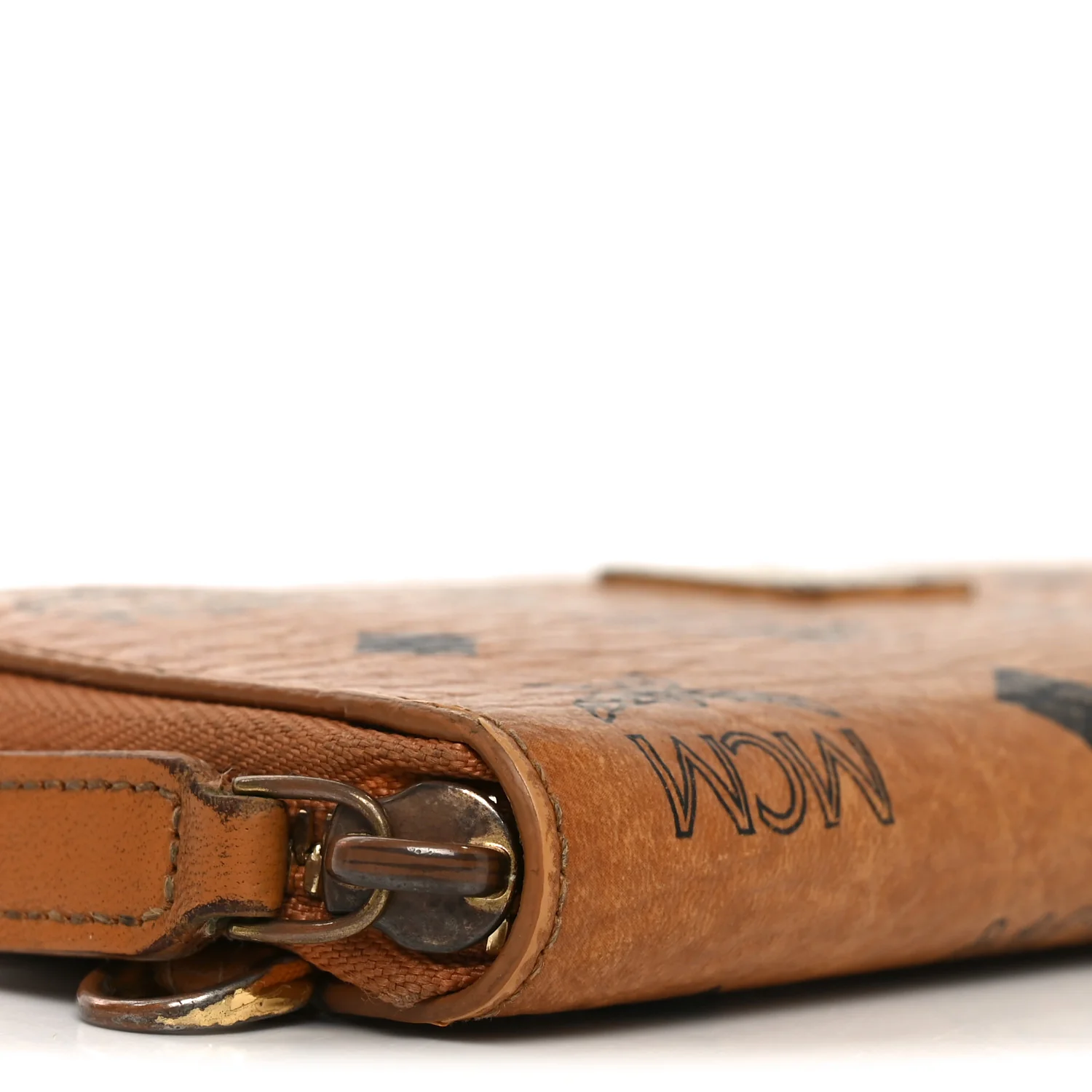 Visetos Heritage Large Zip Around Wallet Cognac - Image 7